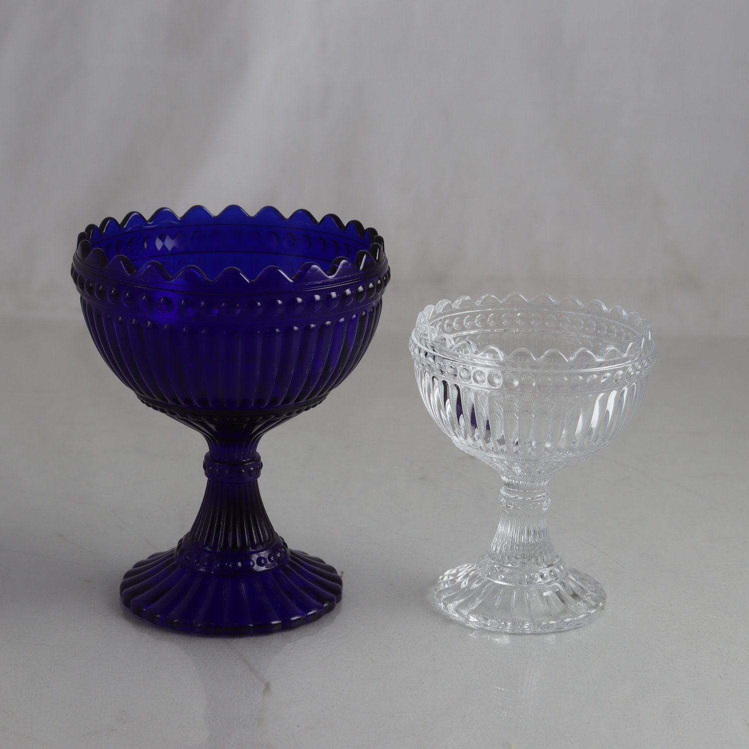 Skålar, Marimekko, Iittala, koboltblå, klarglas, 2 st.