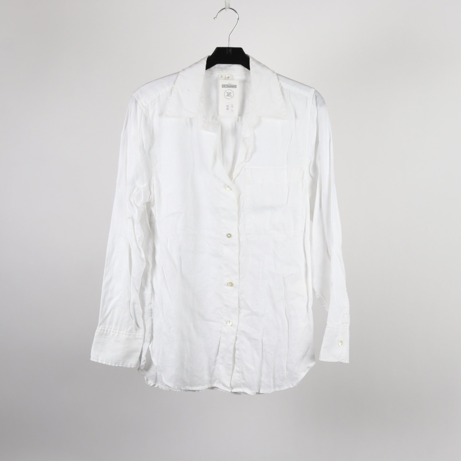 Blus, Arket, vit, lin, stl. 36.