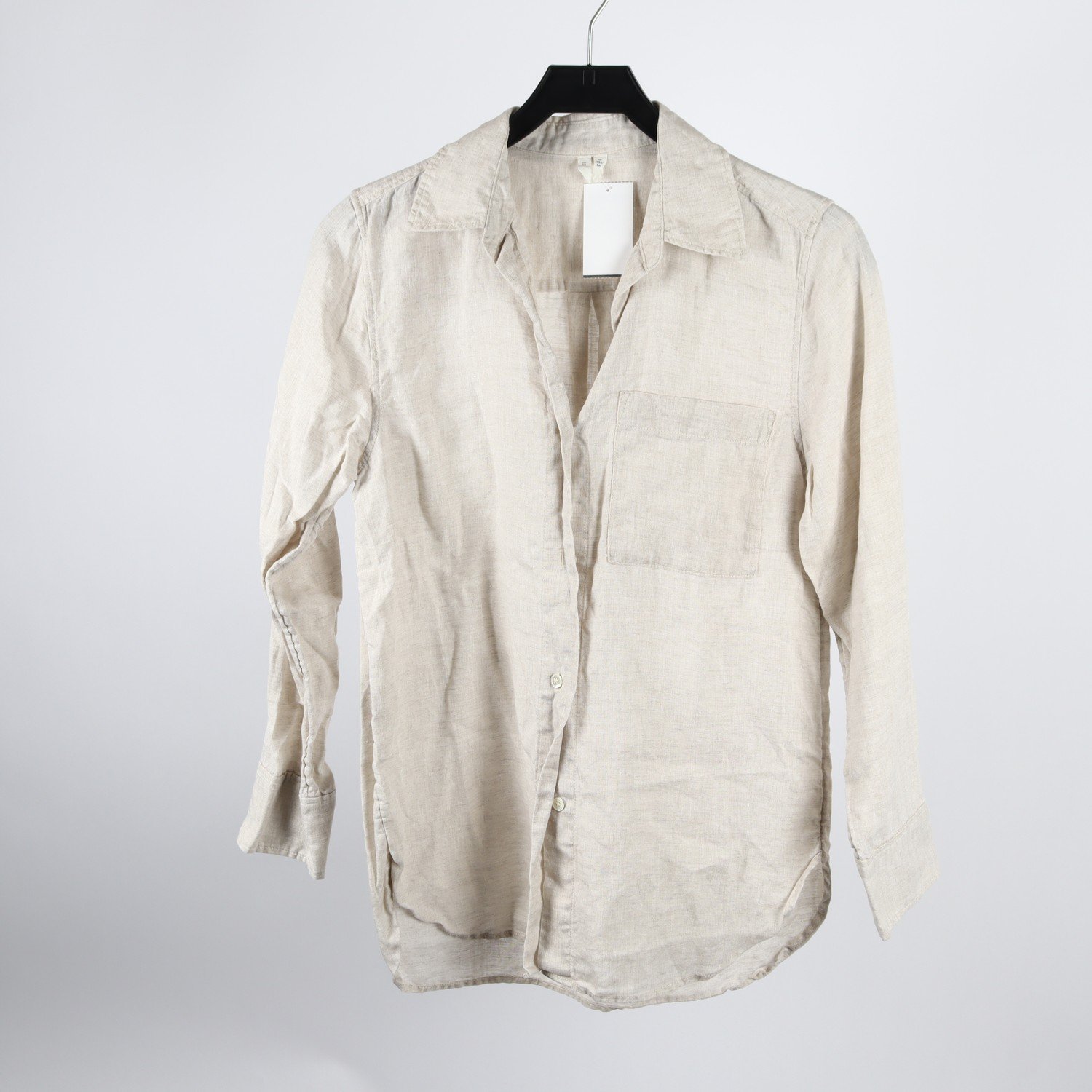 Blus, Arket, beige, lin, stl. 36.