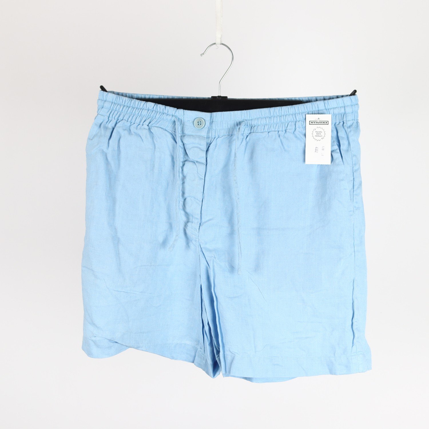Shorts, Arket, blå, lin, stl. 38.
