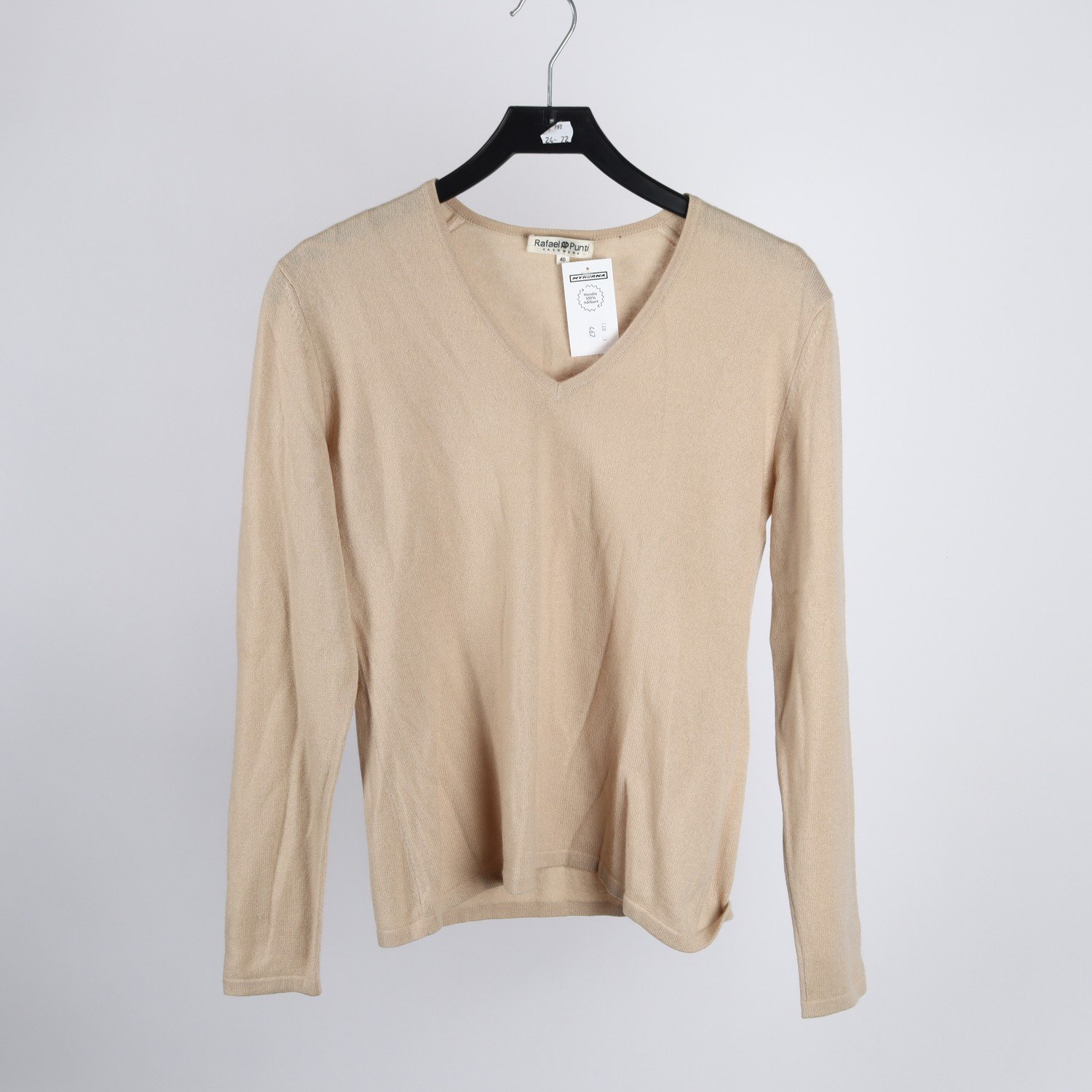 Tröja, Rafael & Punti, beige, cashmere, stl. 40.