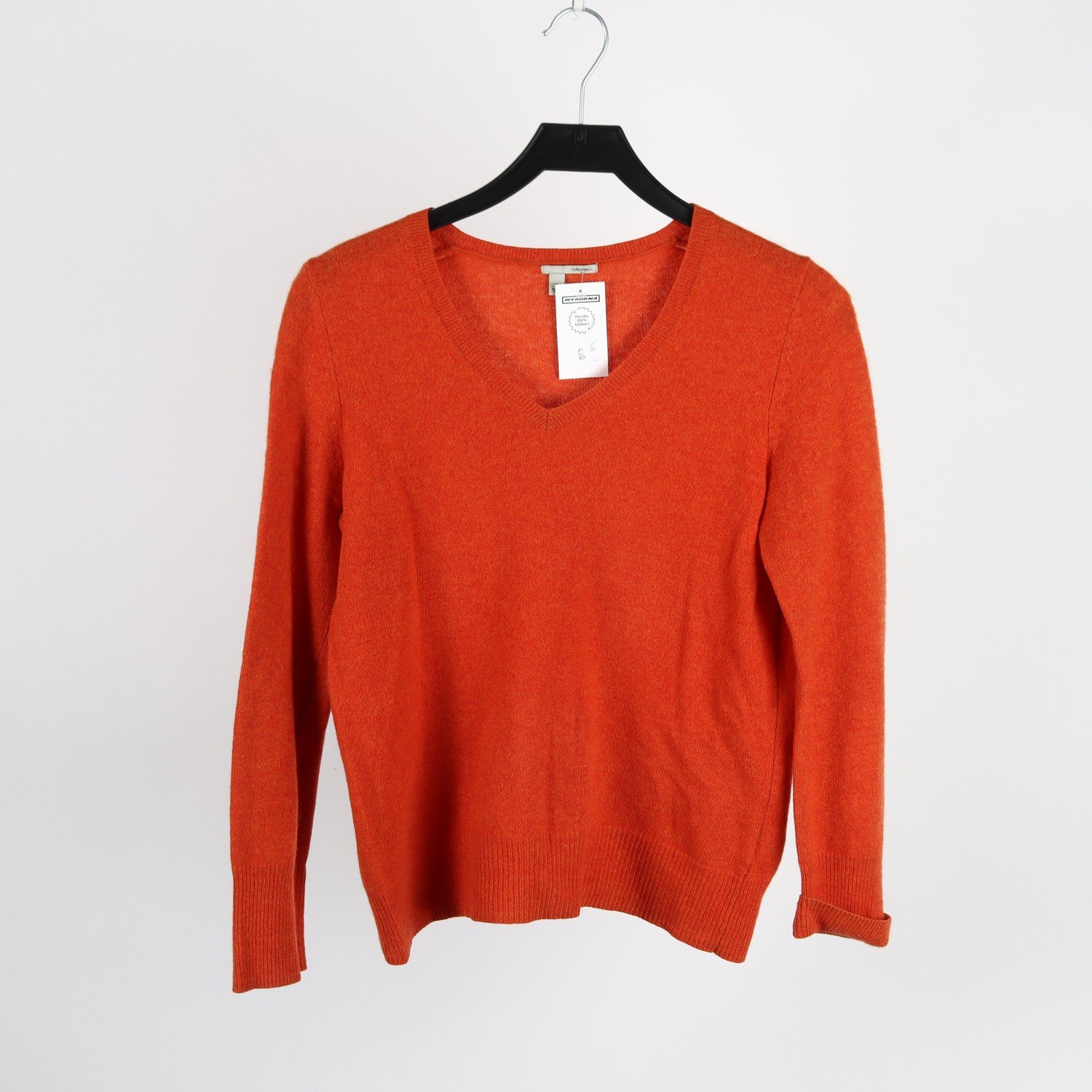 Tröja, Halogen, orange, cashmere, stl. M.