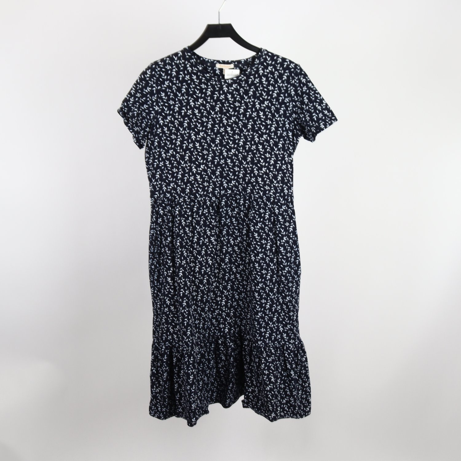 Klänning, Barbour, blå, vit, stl. 36