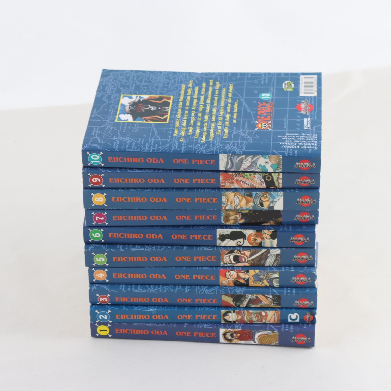 One Piece, Eiichiro Oda, Vol. 1-10