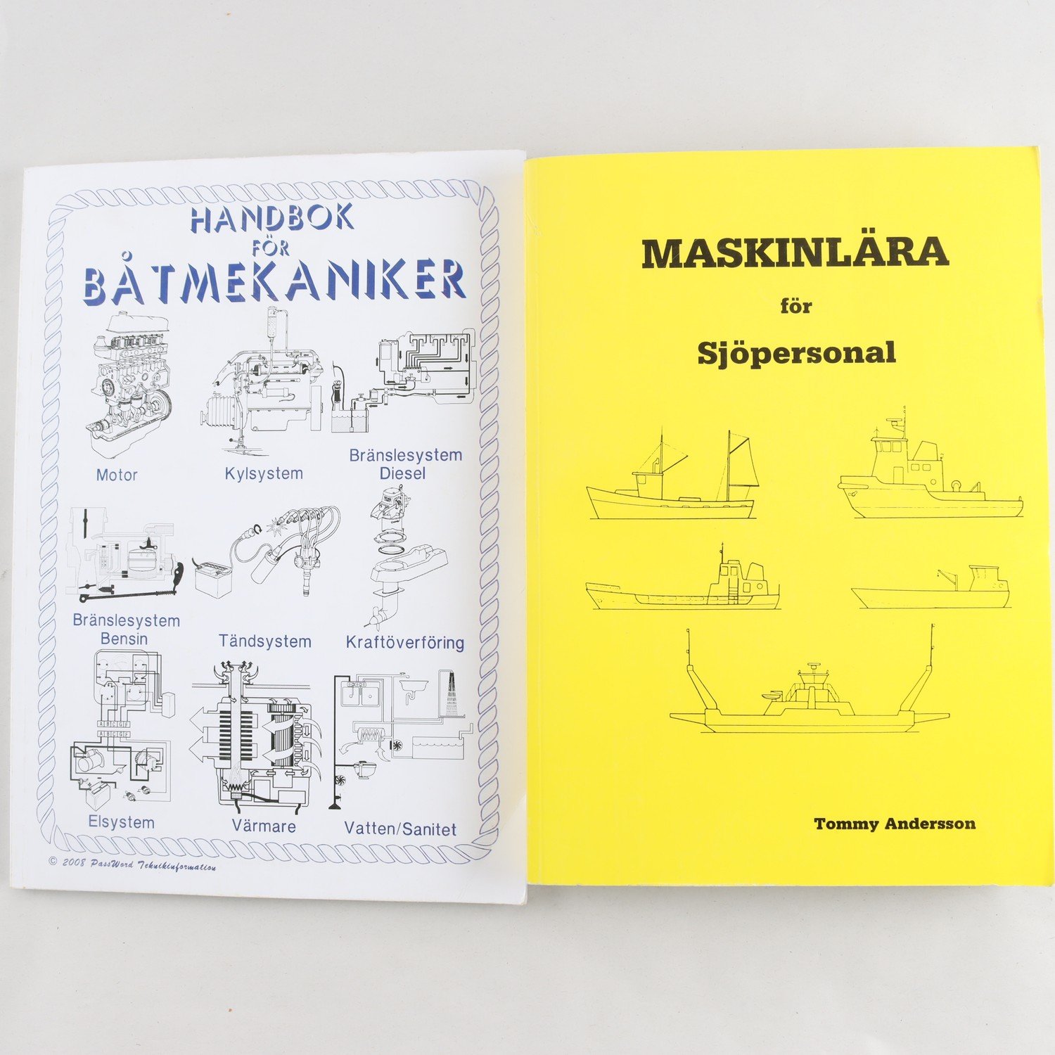 Maskinlära för sjöpersonal + Handbok för båtmekaniker
