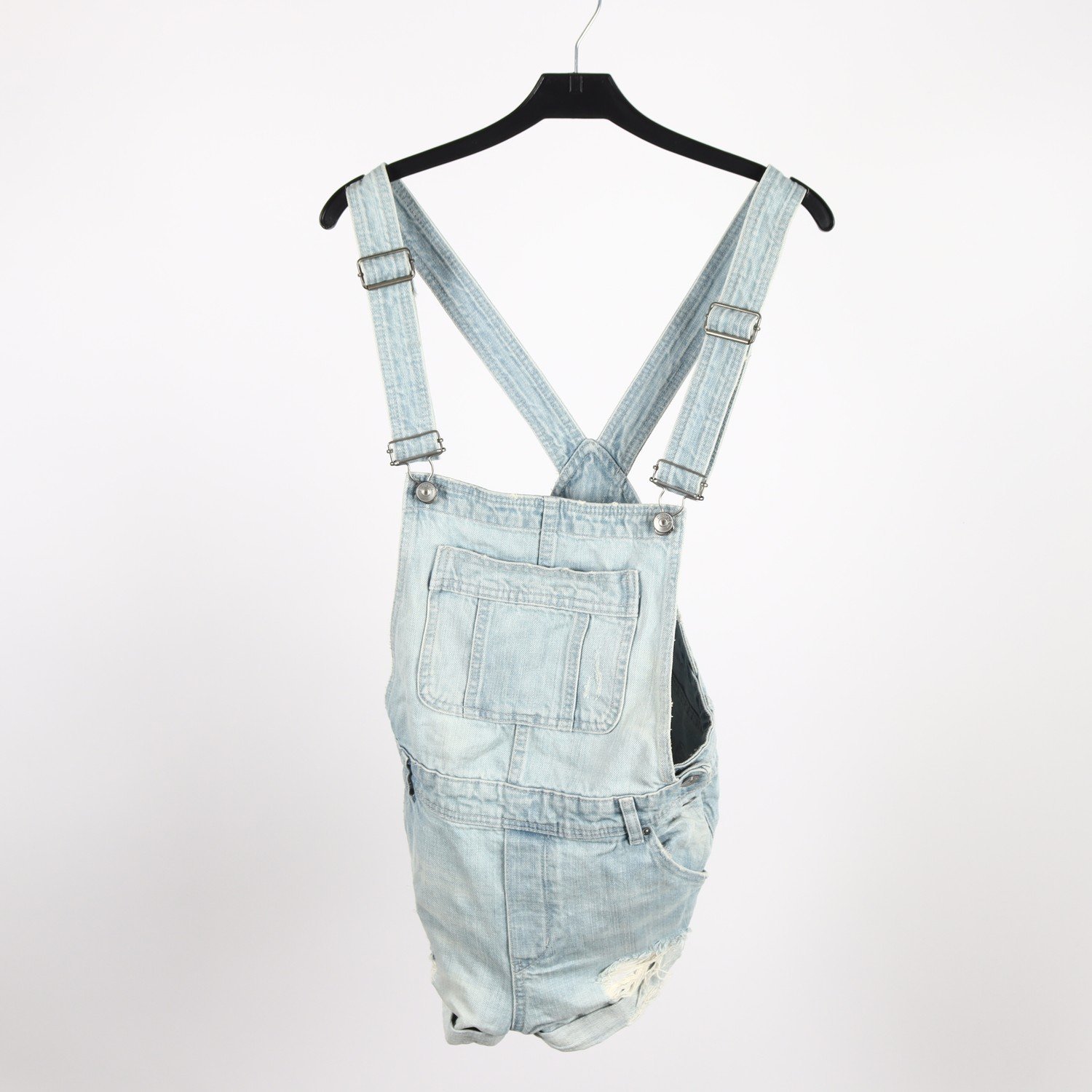 Denim Hängselshorts, H&M x Coachella, blå, stl. 36