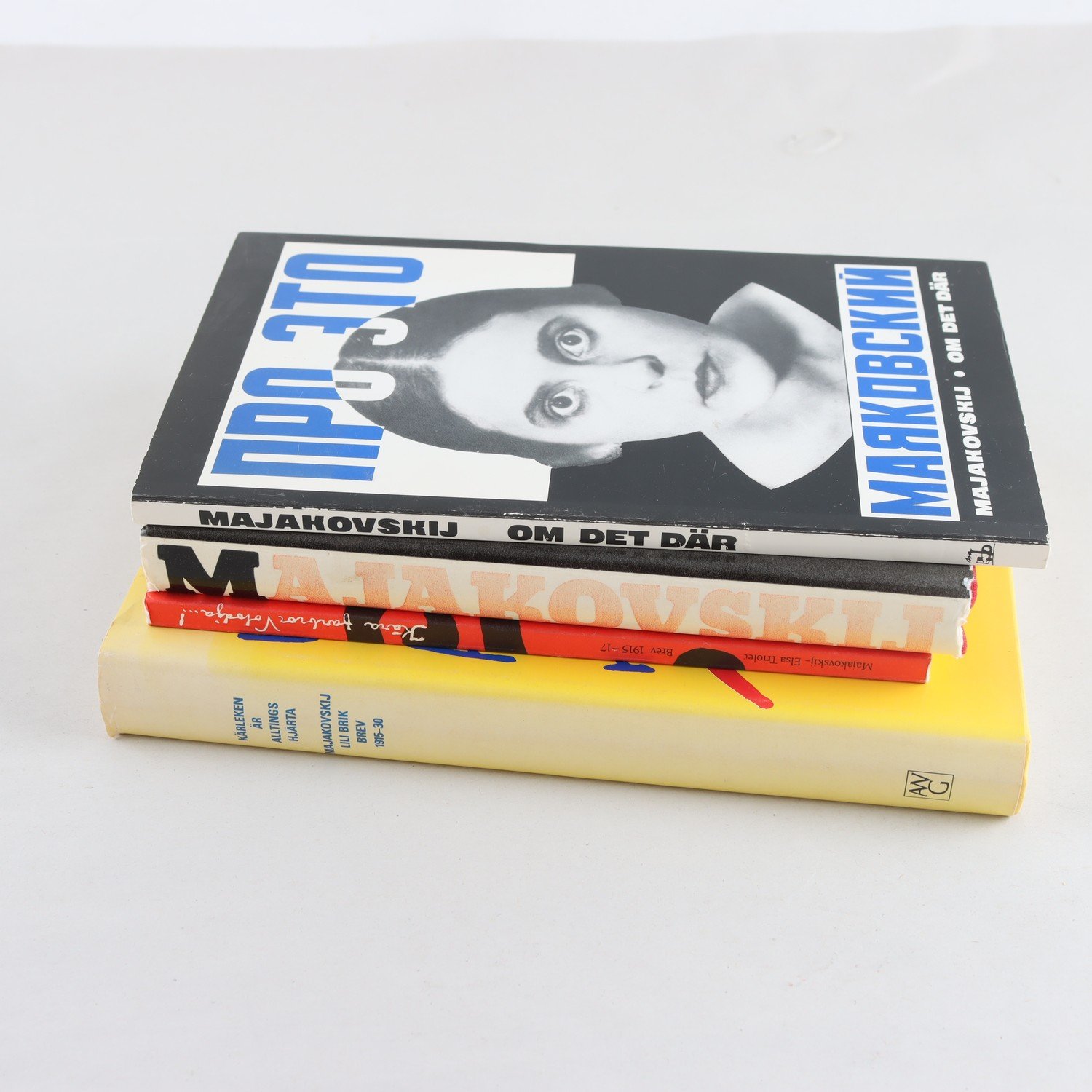 Vladimir Majakovskij, bokpaket med 4 volymer