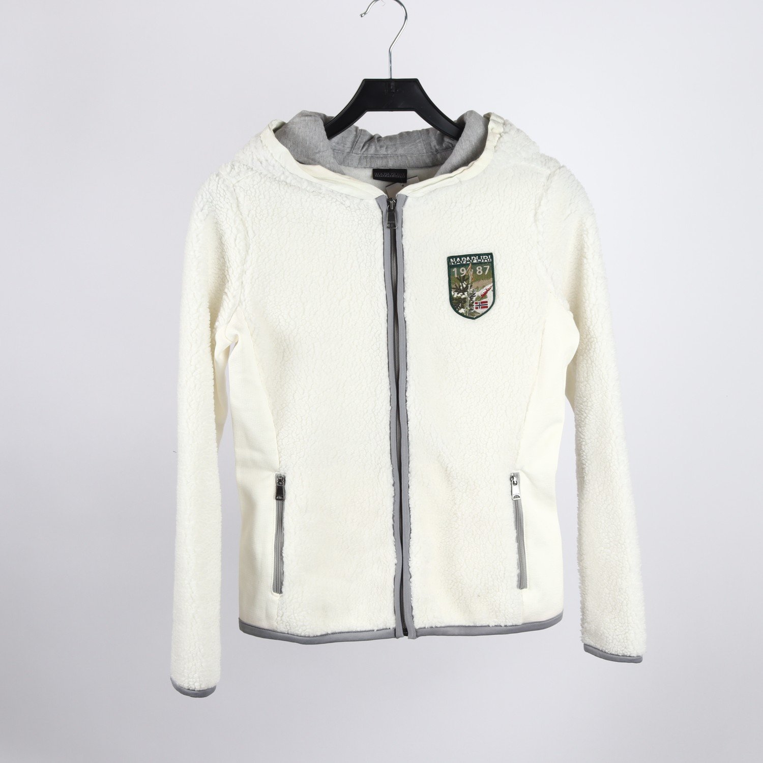 Fleece Hoodie, Napapijri, vit, stl. M