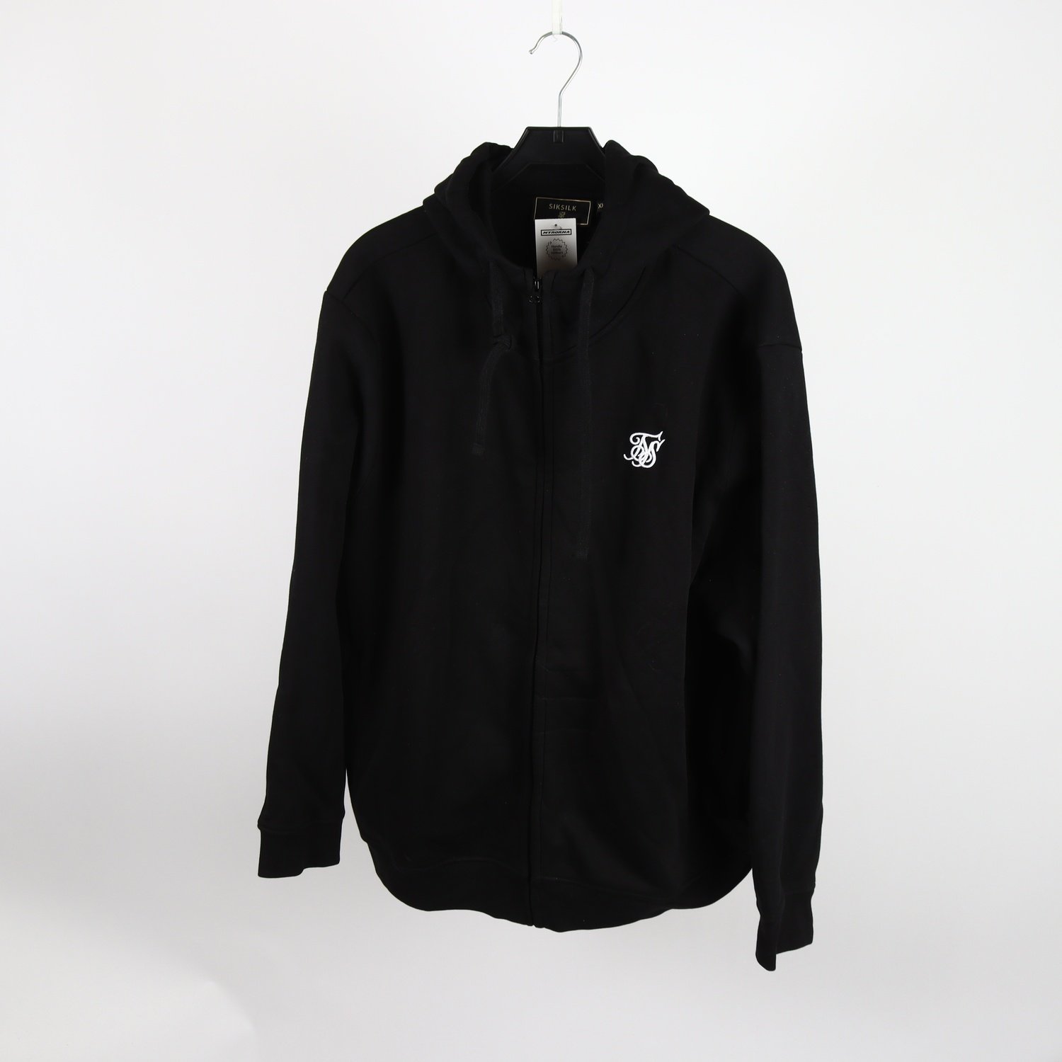 Hoodie, SikSilk, svart, stl. XXL