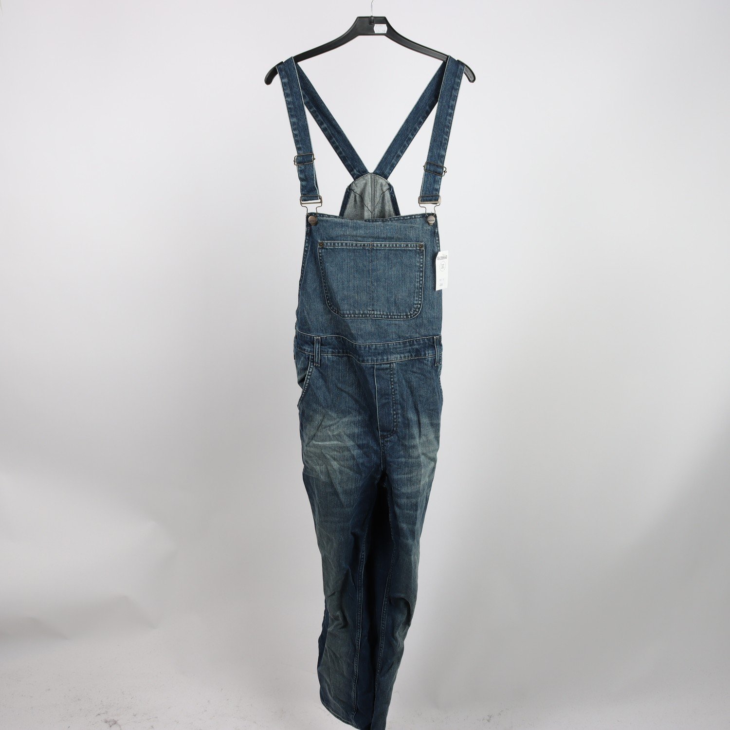 Denim Hängselbyxor, Monki, blå, stl. L