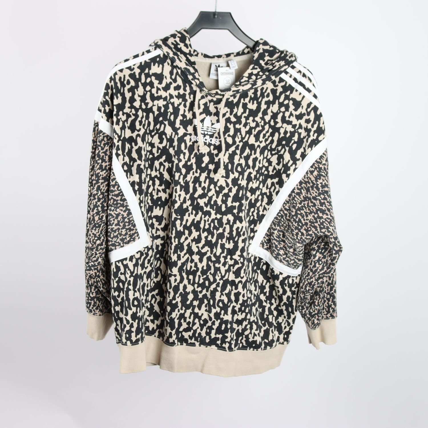 Hoodie, Adidas, mönstrad, stl. 38