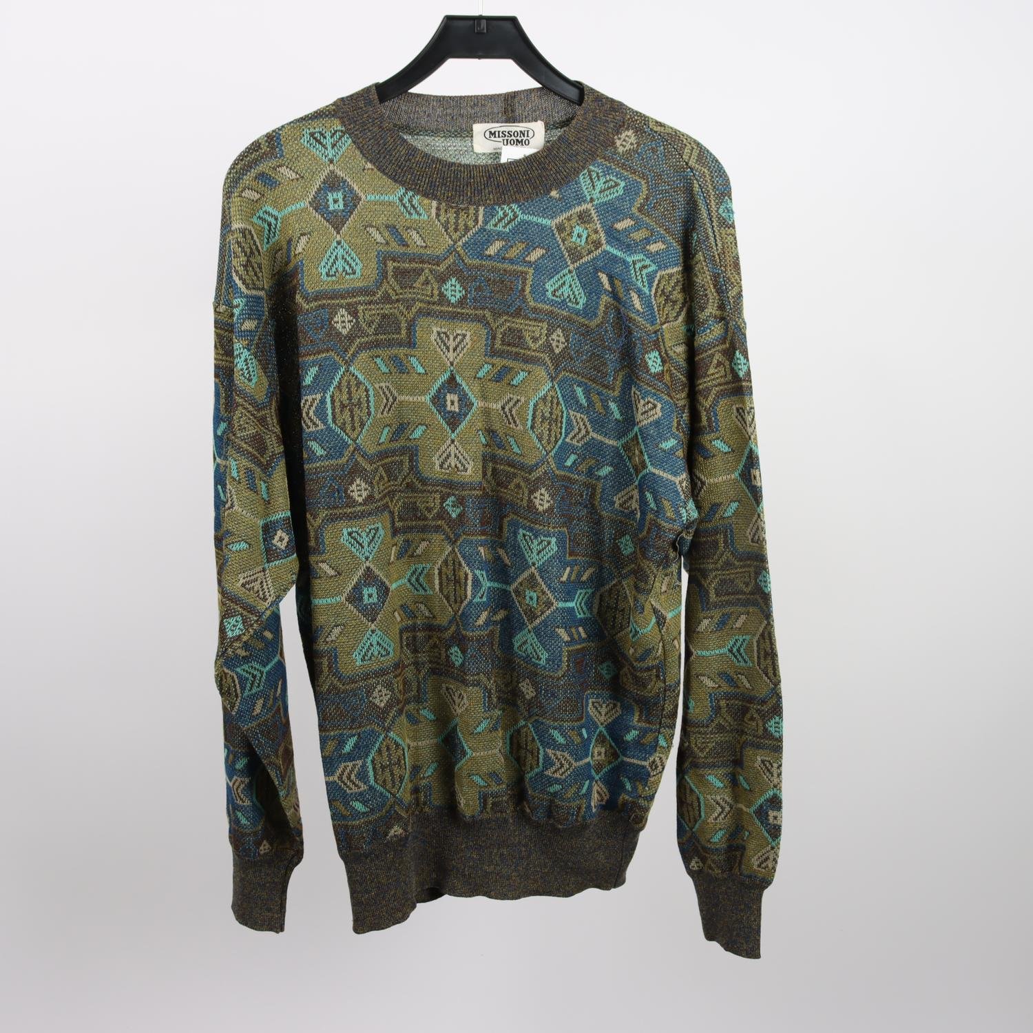 Tröja, Missoni Uomo Italy, mönstrad, stl. 54