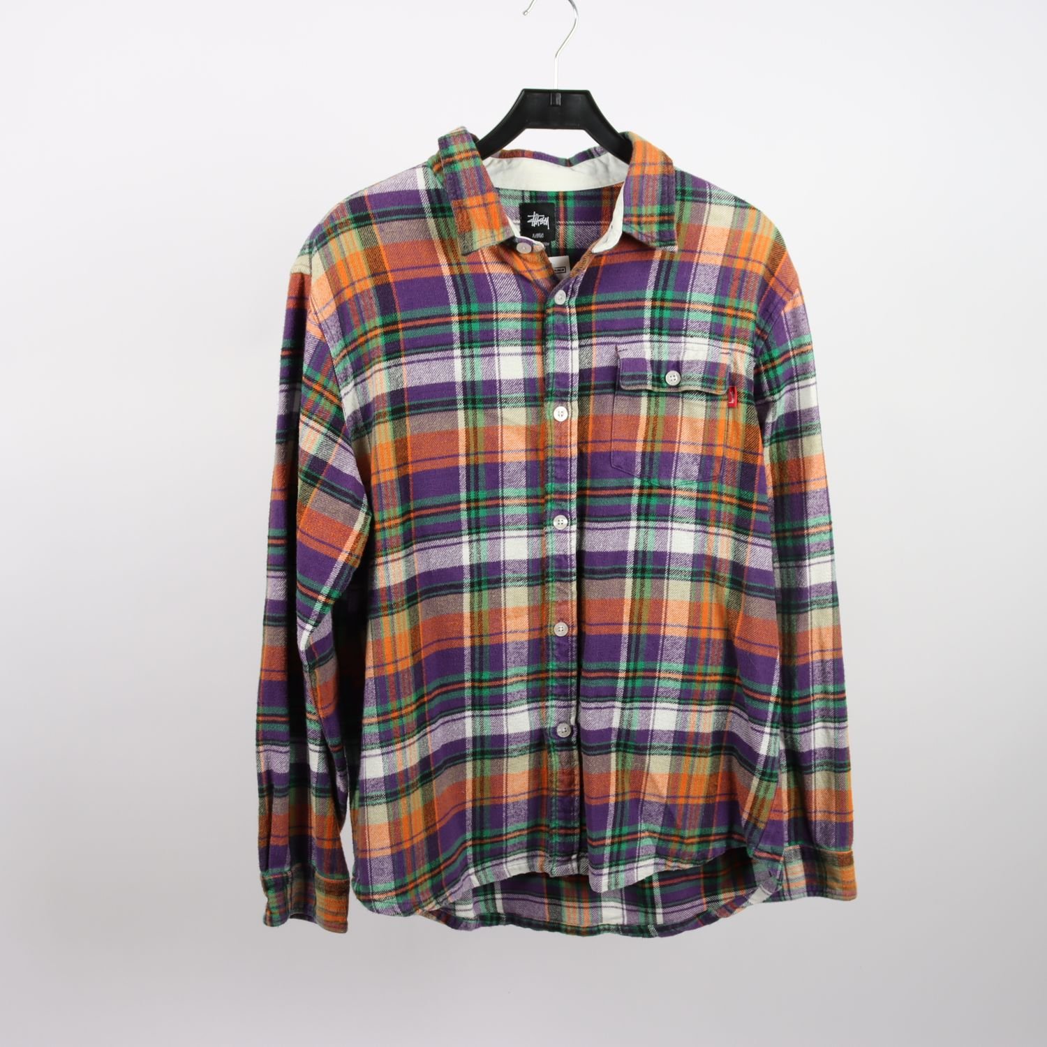 Skjorta, Stussy, rutig, stl. XL