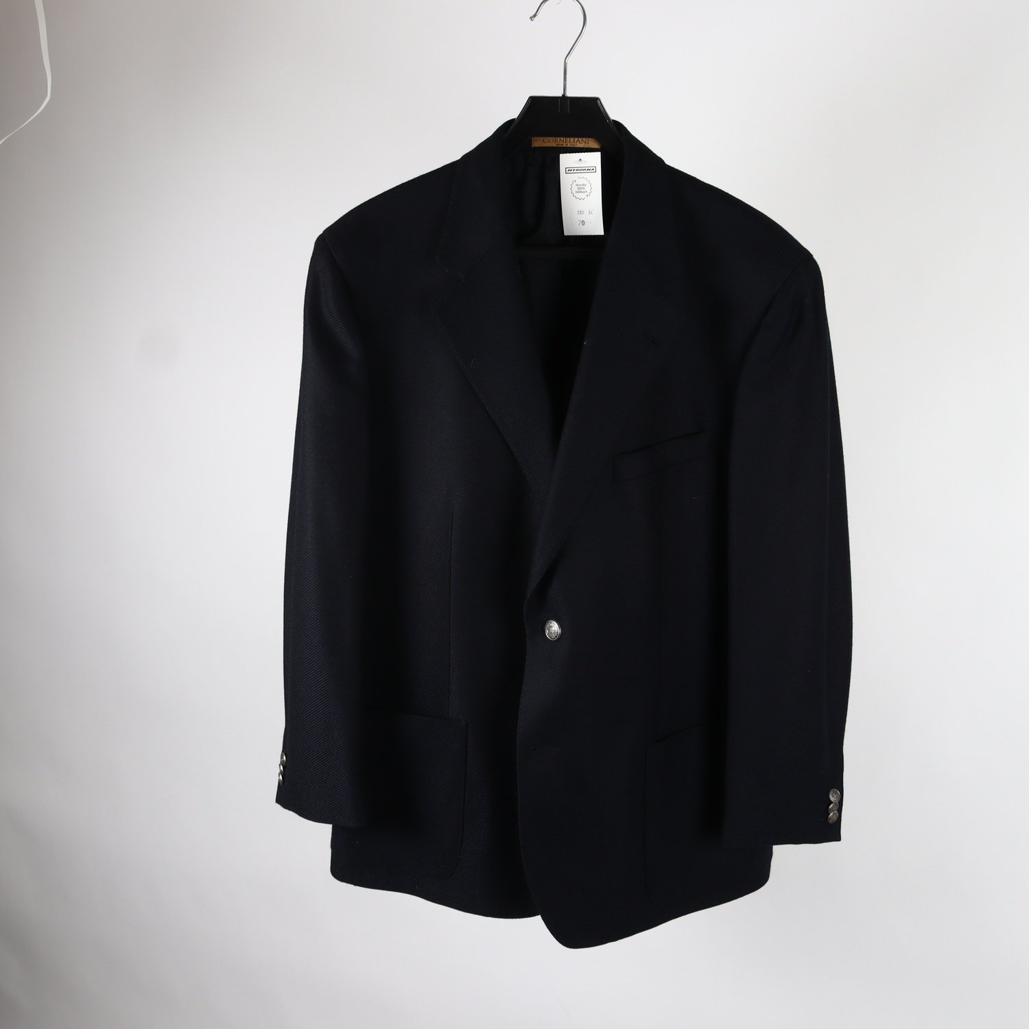 Kavaj, Corneliani, blå, stl. 52