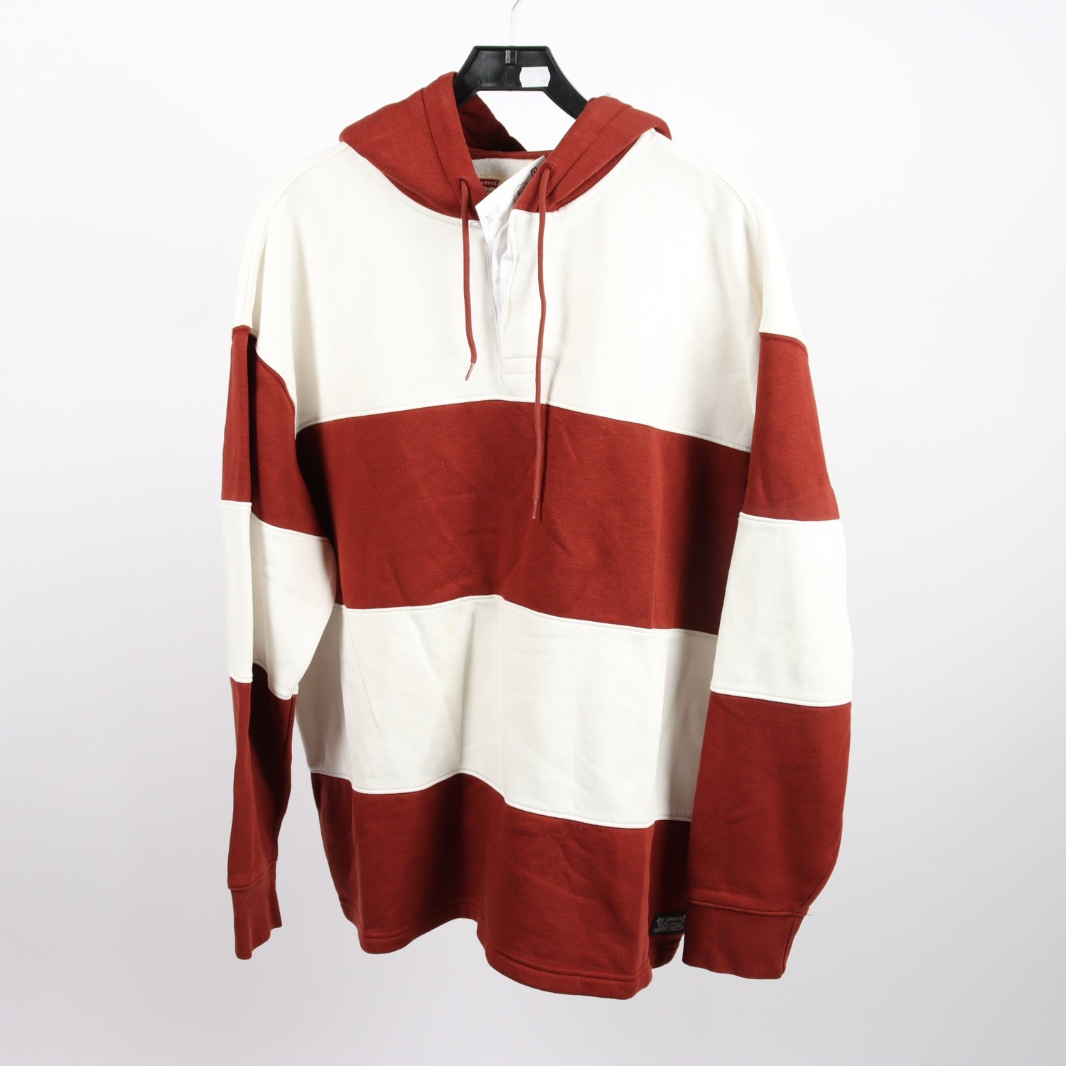 Hoodie, Levi´s, roströd/vit, stl. L
