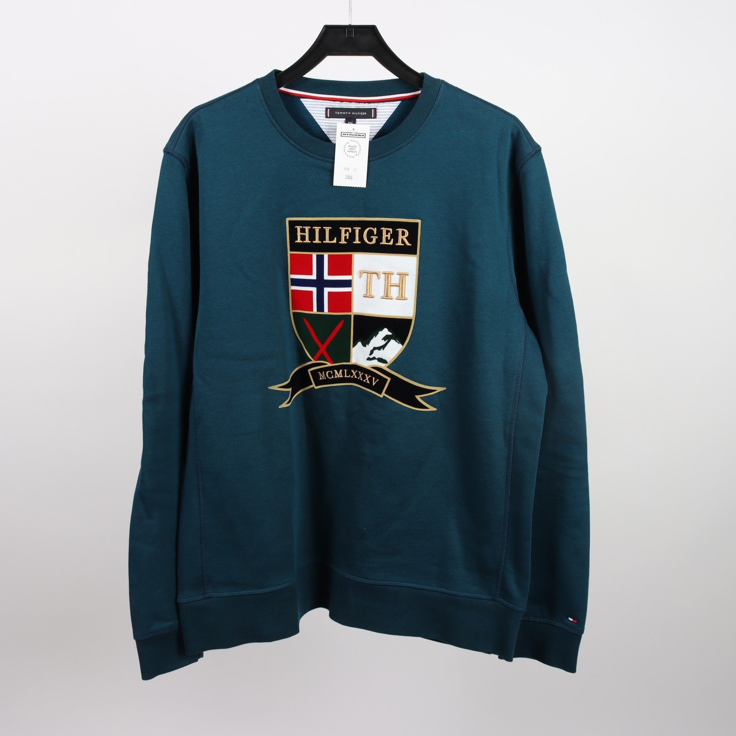 Tröja, Tommy Hilfiger, petrol blå, XXL