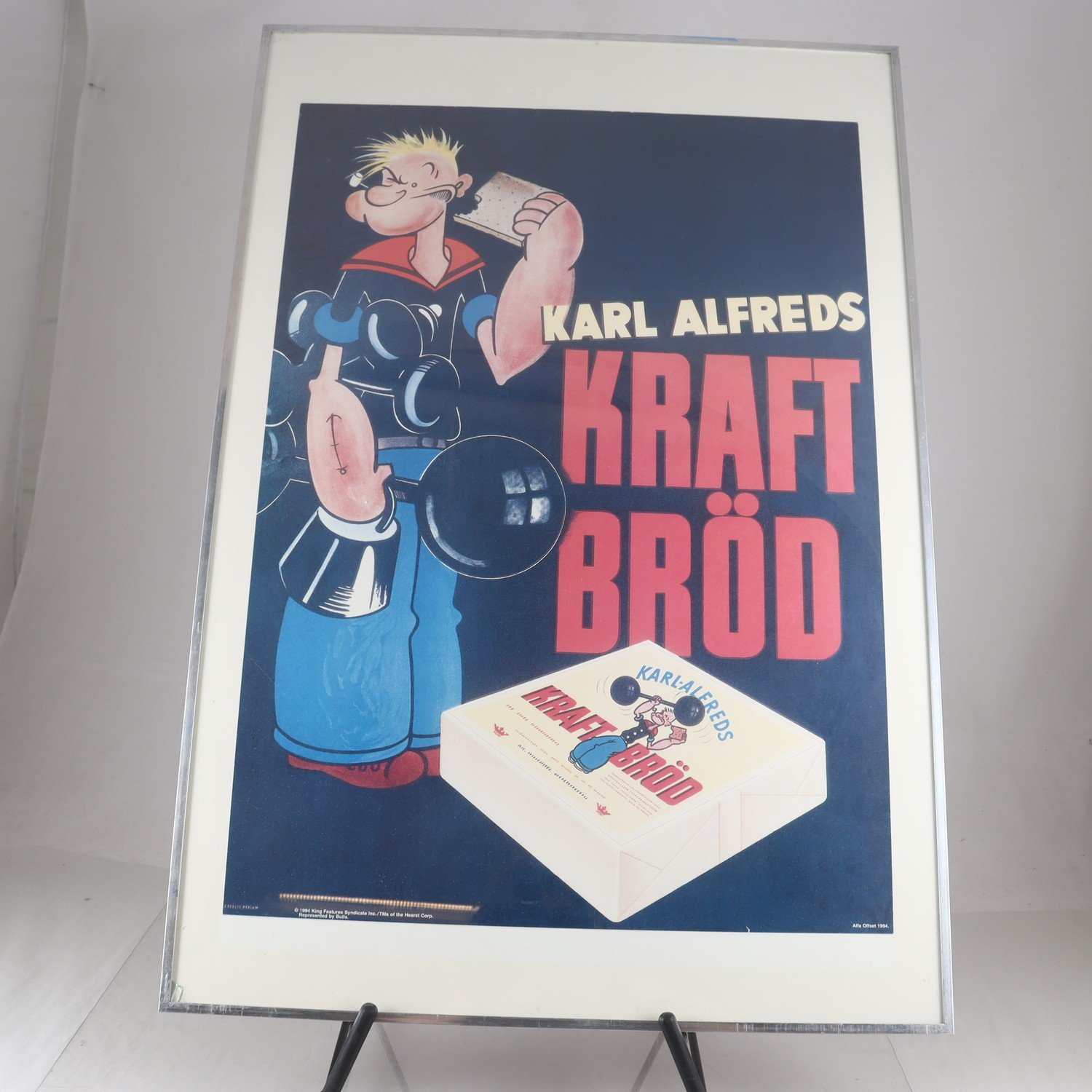 Reklamposter, Karl Alfreds Kraft Bröd. Endast avhämtning.