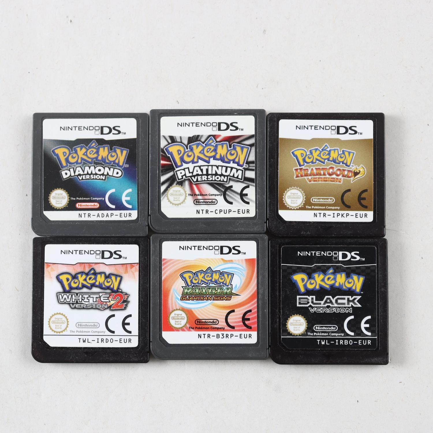 Spel, Nintendo DS, pokemon, 6st olika versioner.