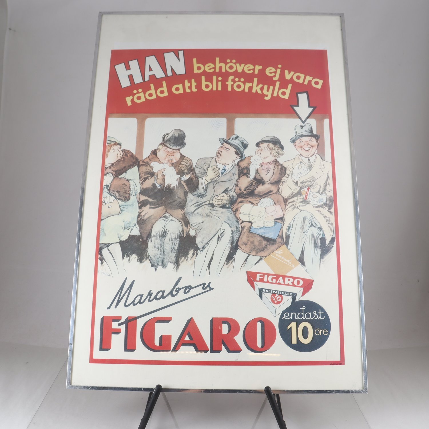 Reklamposter, Marabou Figaro. Endast avhämtning.