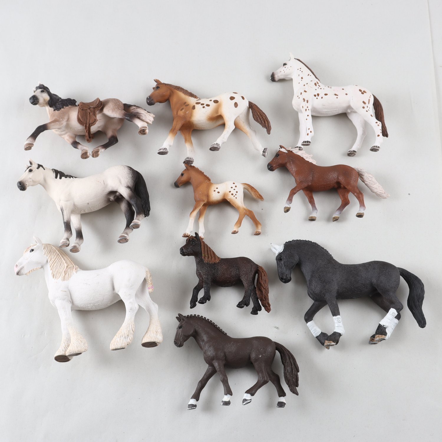Hästar, Schleich, blandat.