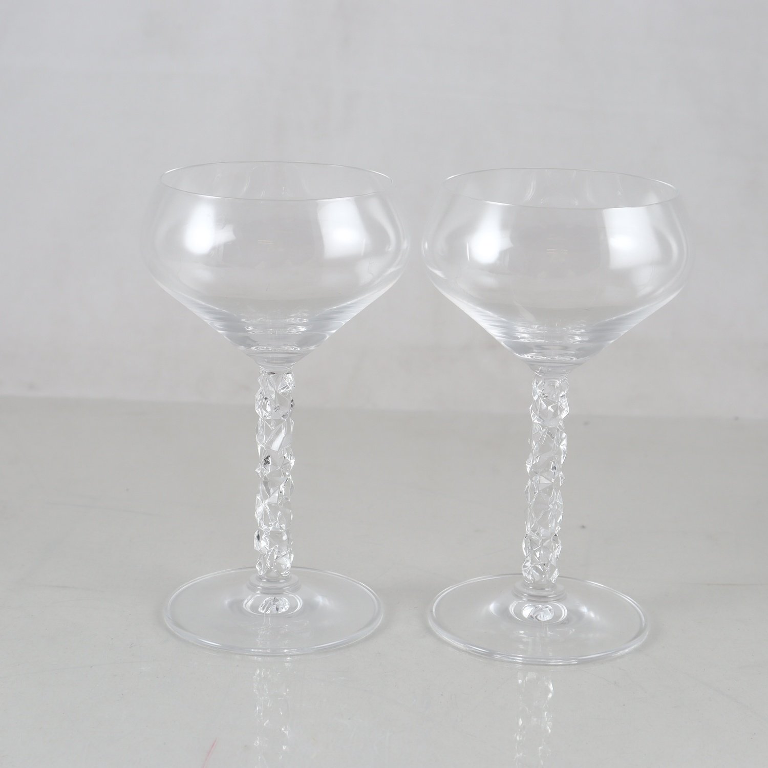 Coupeglas, Carat, Lena Bergström, Orrefors, 2 st. Samfraktas ej.
