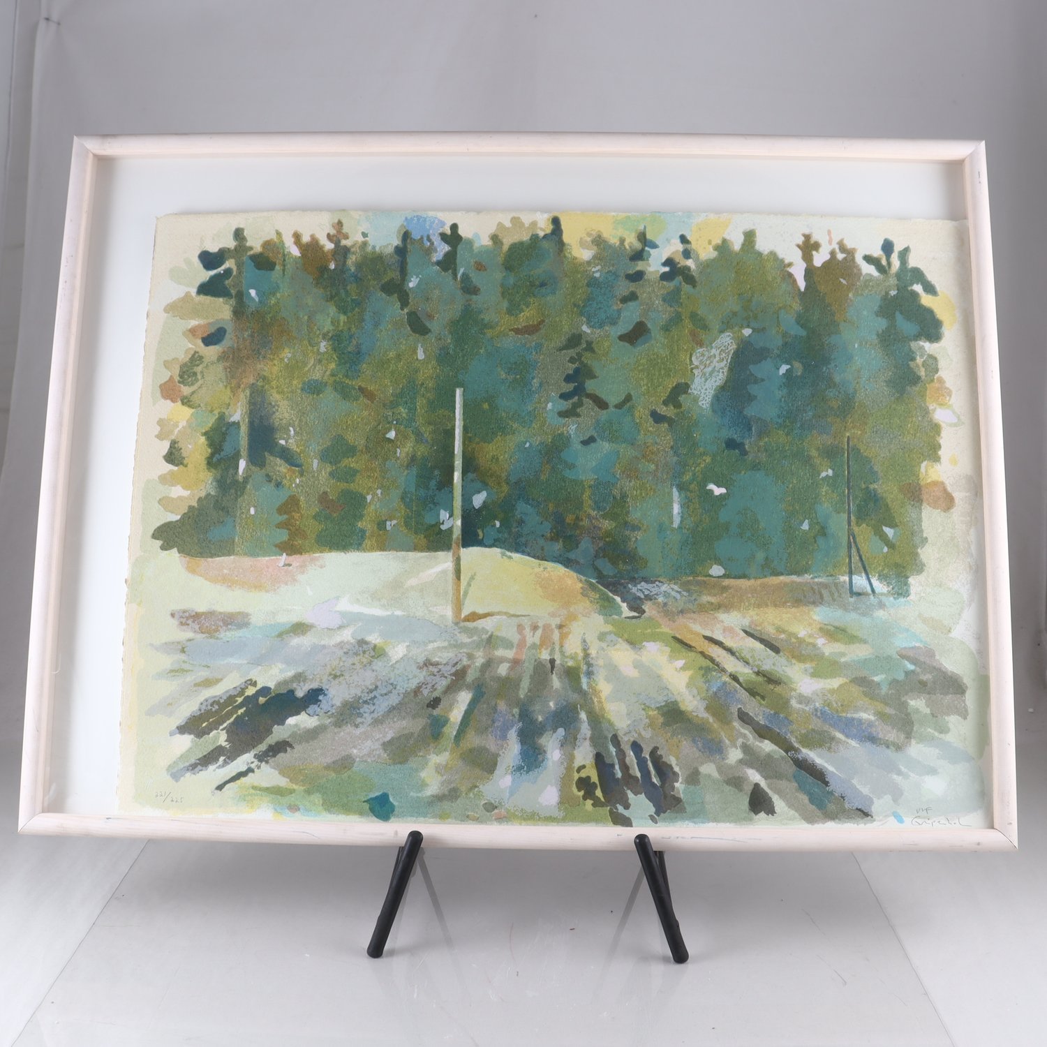 Serigrafi, Skogen och Jorden, Ulf Gripenholm, 1997. Endast avhämtning.