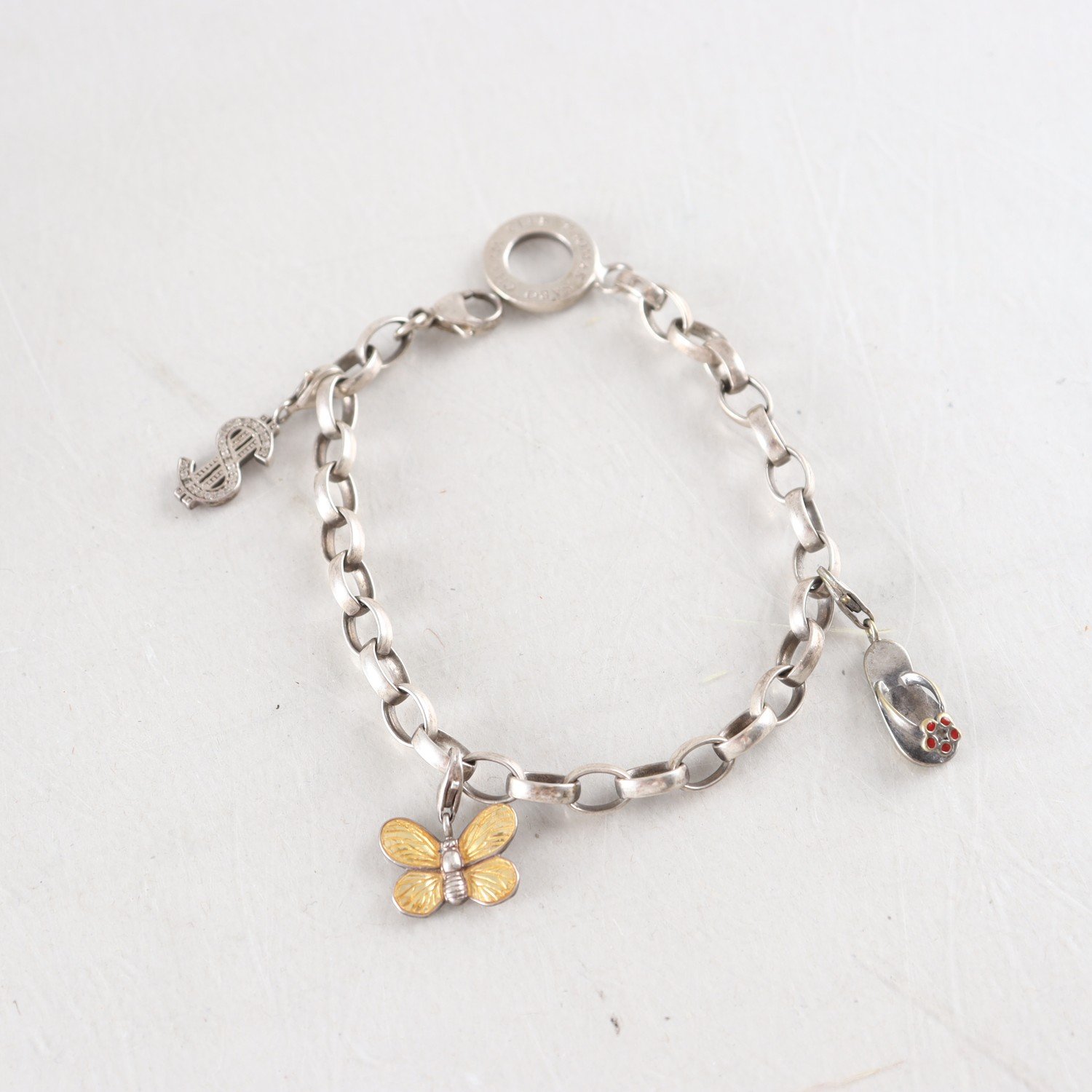 Armband, Thomas Sabo, silver 925, emalj, sten.