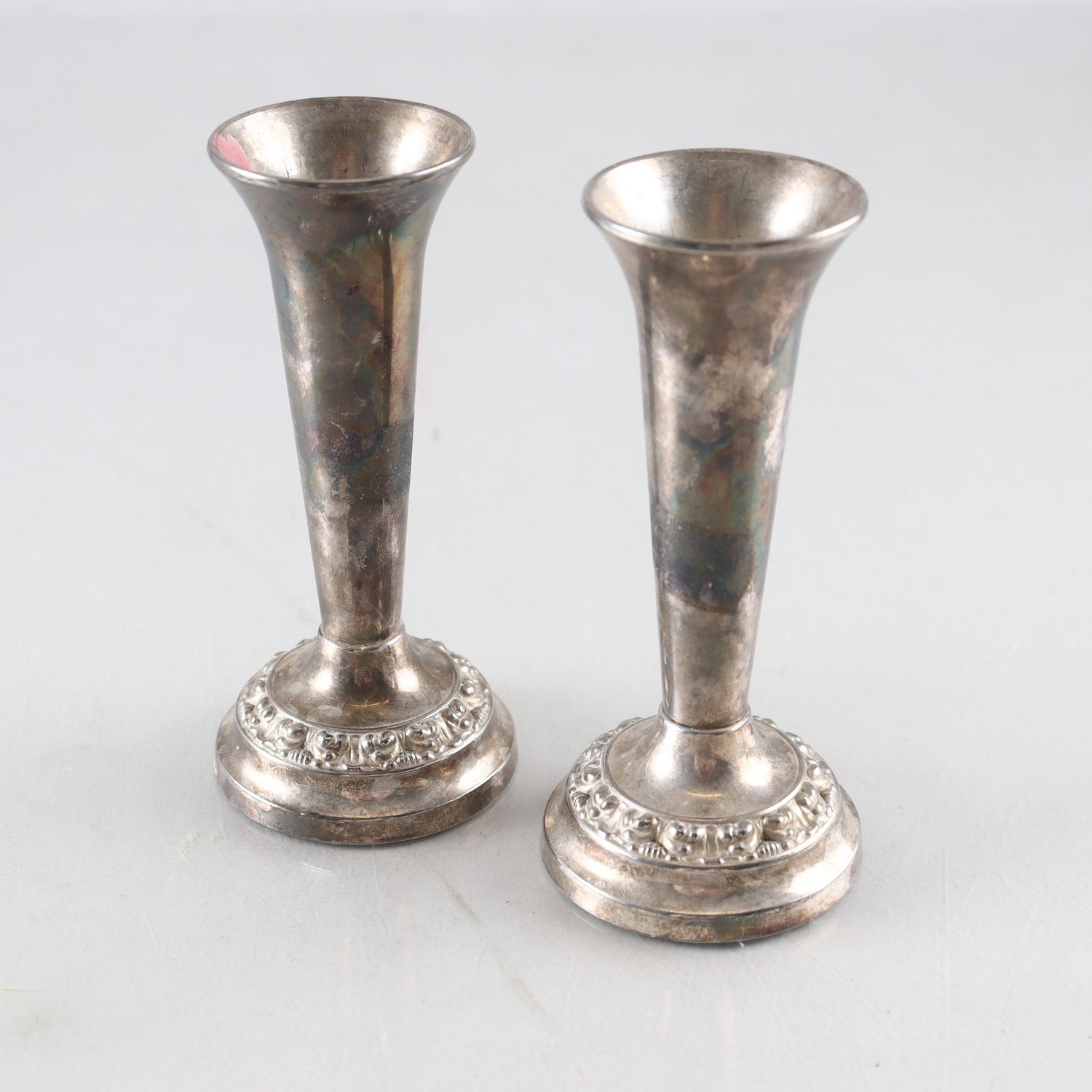 Paret vaser, Lanthe of England, silverpläterade, 2 st.