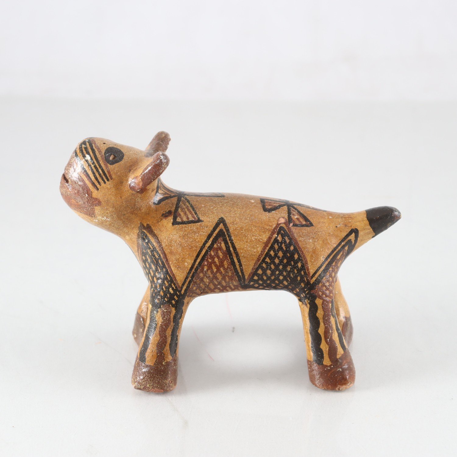 Figurin, keramik, katt, folkart