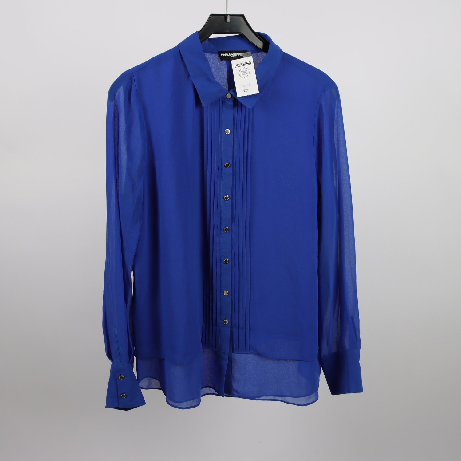 Blus, Karl Lagerfeld, kornblå, stl. (M/L)