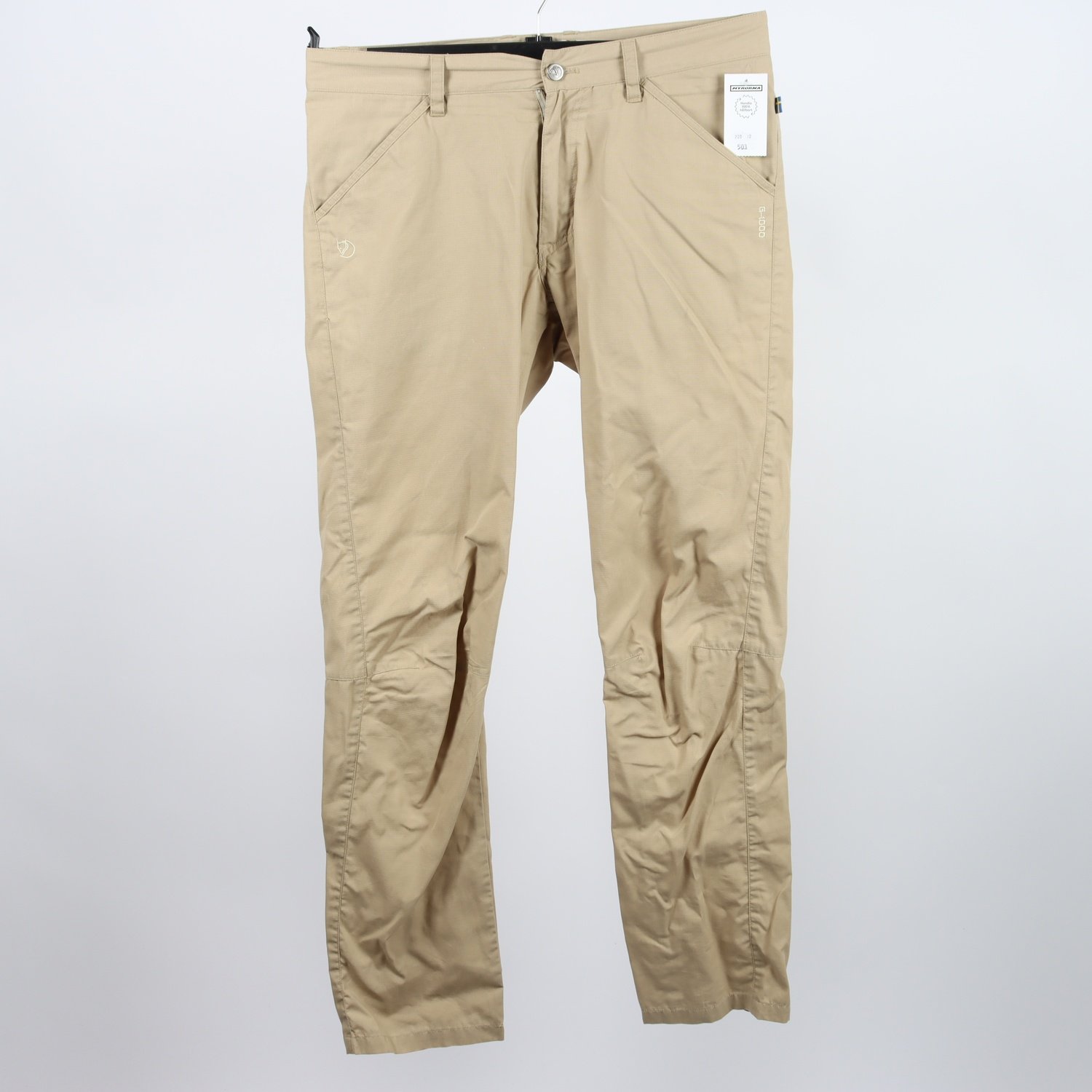 Fritidsbyxor, Fjällräven G-1000, beige, stl. 48, 32″