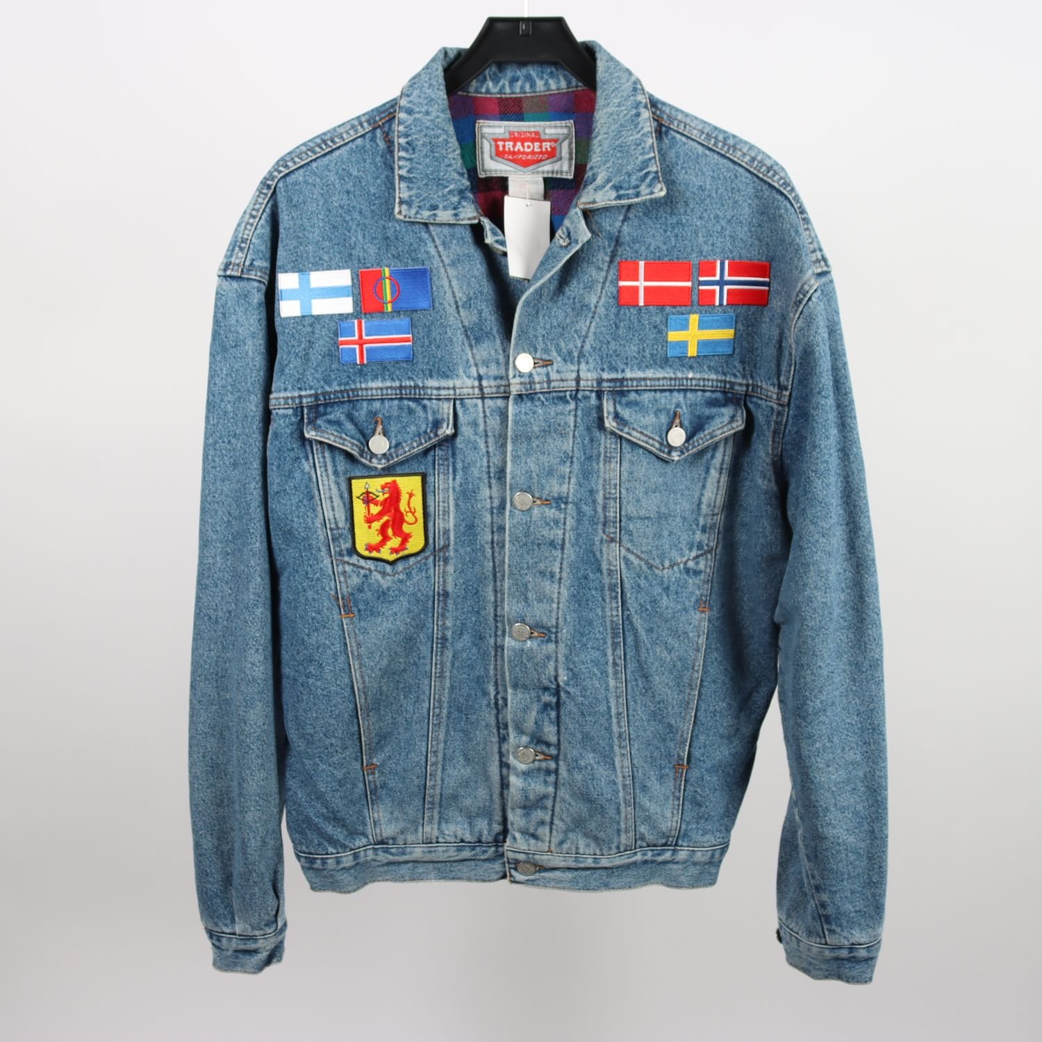 Jeansjacka, Original Trader Sanforized, blå, stl. L