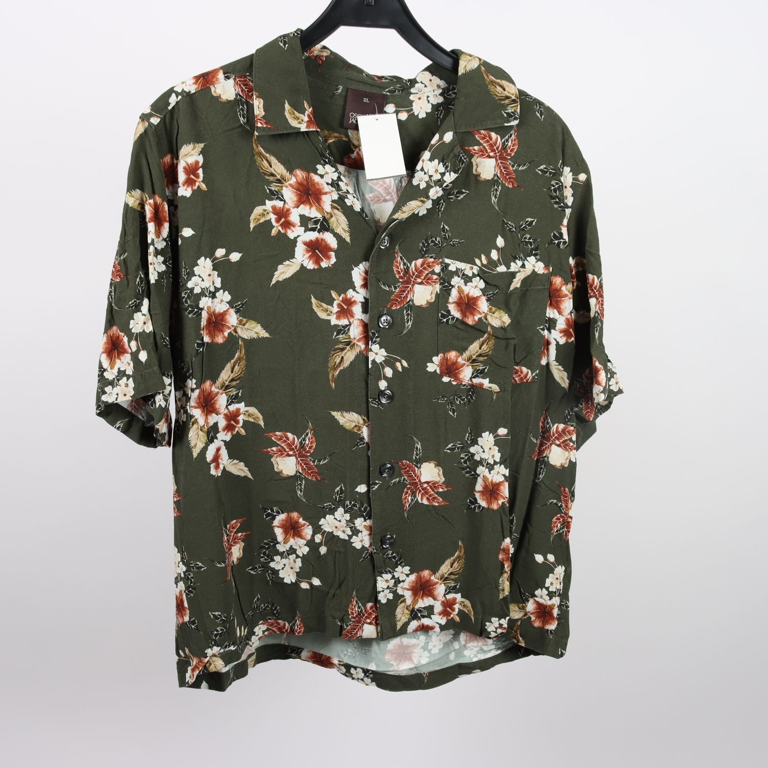 Skjorta, Oscar Jacobson, blommig, stl. XL