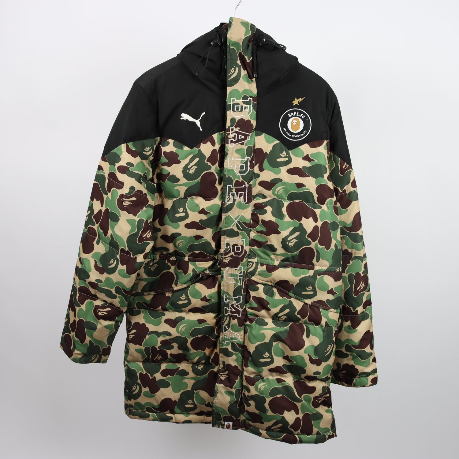Vinterjacka, Puma x Bape, mönstrad, stl. M