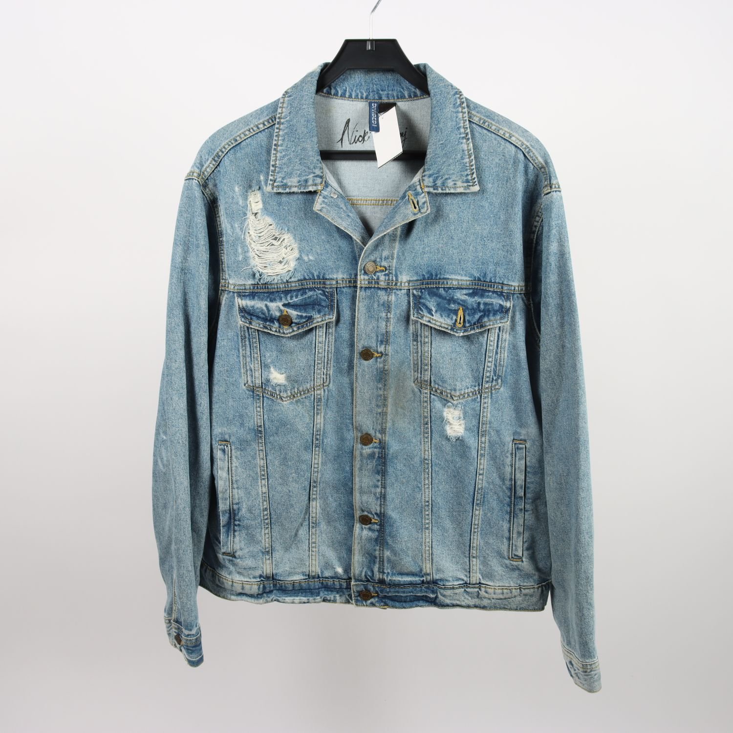 Jeansjacka, Divided H&M Nicki Minaj, blå, stl. L