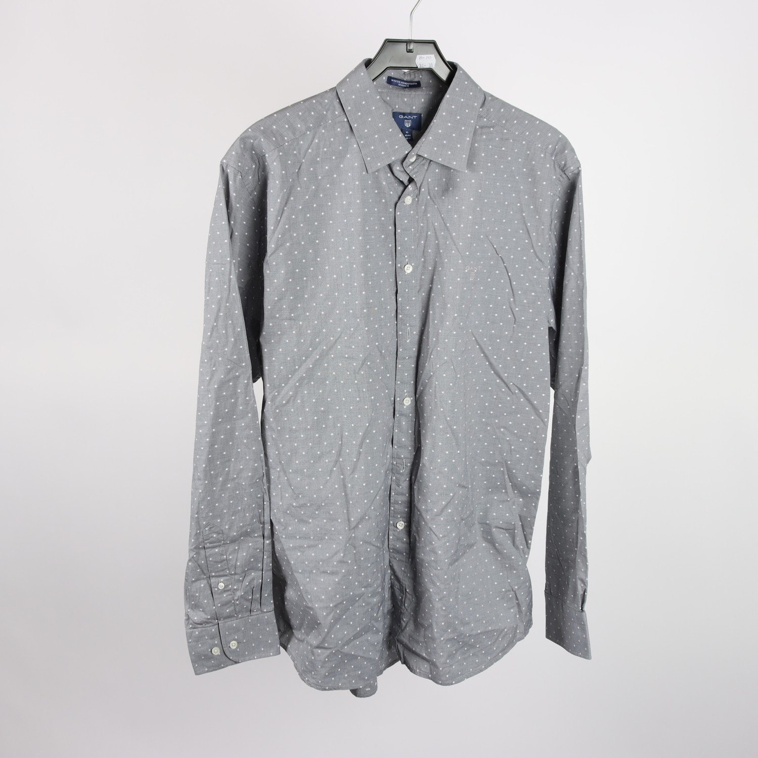 Skjorta, Gant, hundtandsmönstrad, prickig, stl. XL