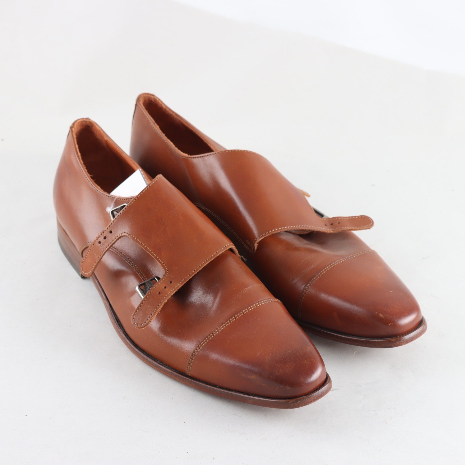 Skor, Van Lier, double monkstrap, läder, stl. 46 (UK 11)