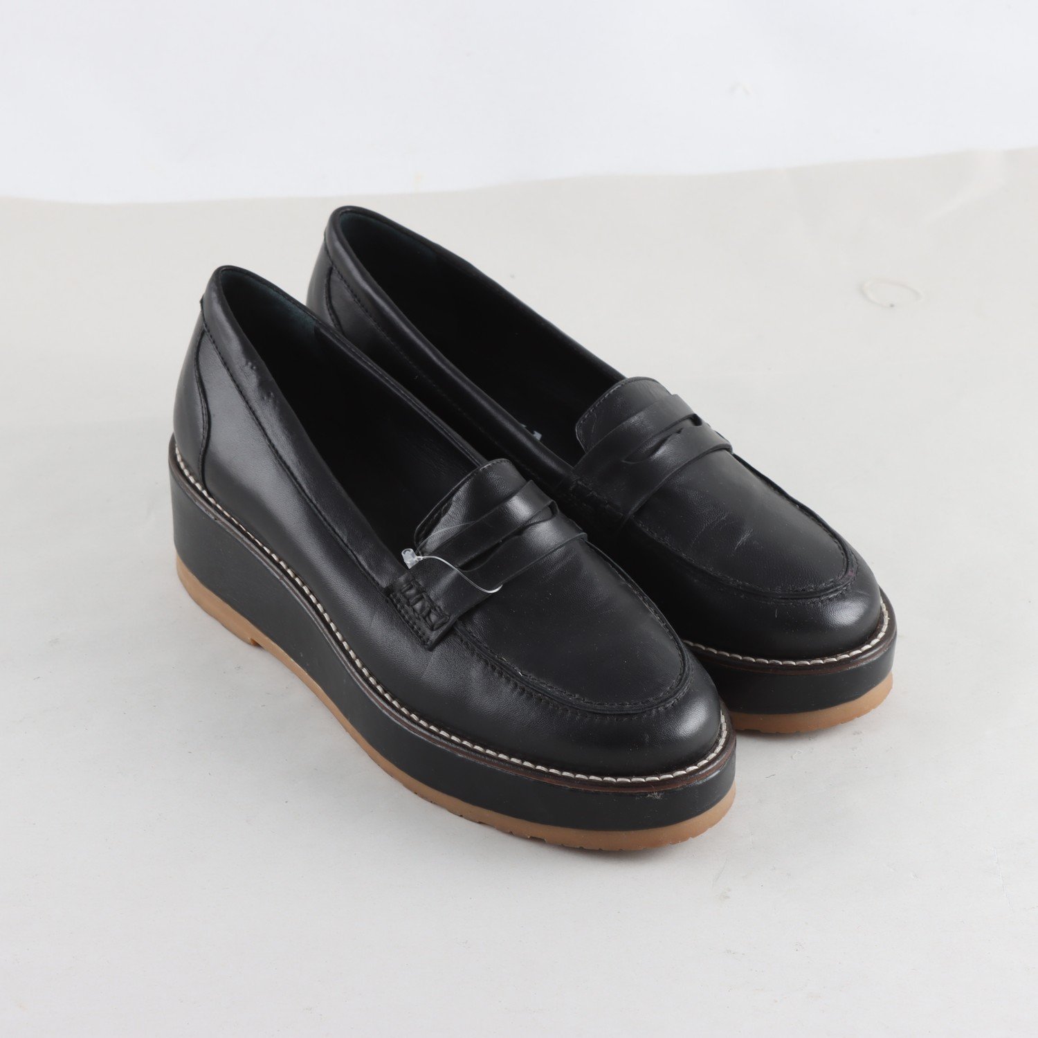 Loafers, Reschia Italy, svart, stl. 37
