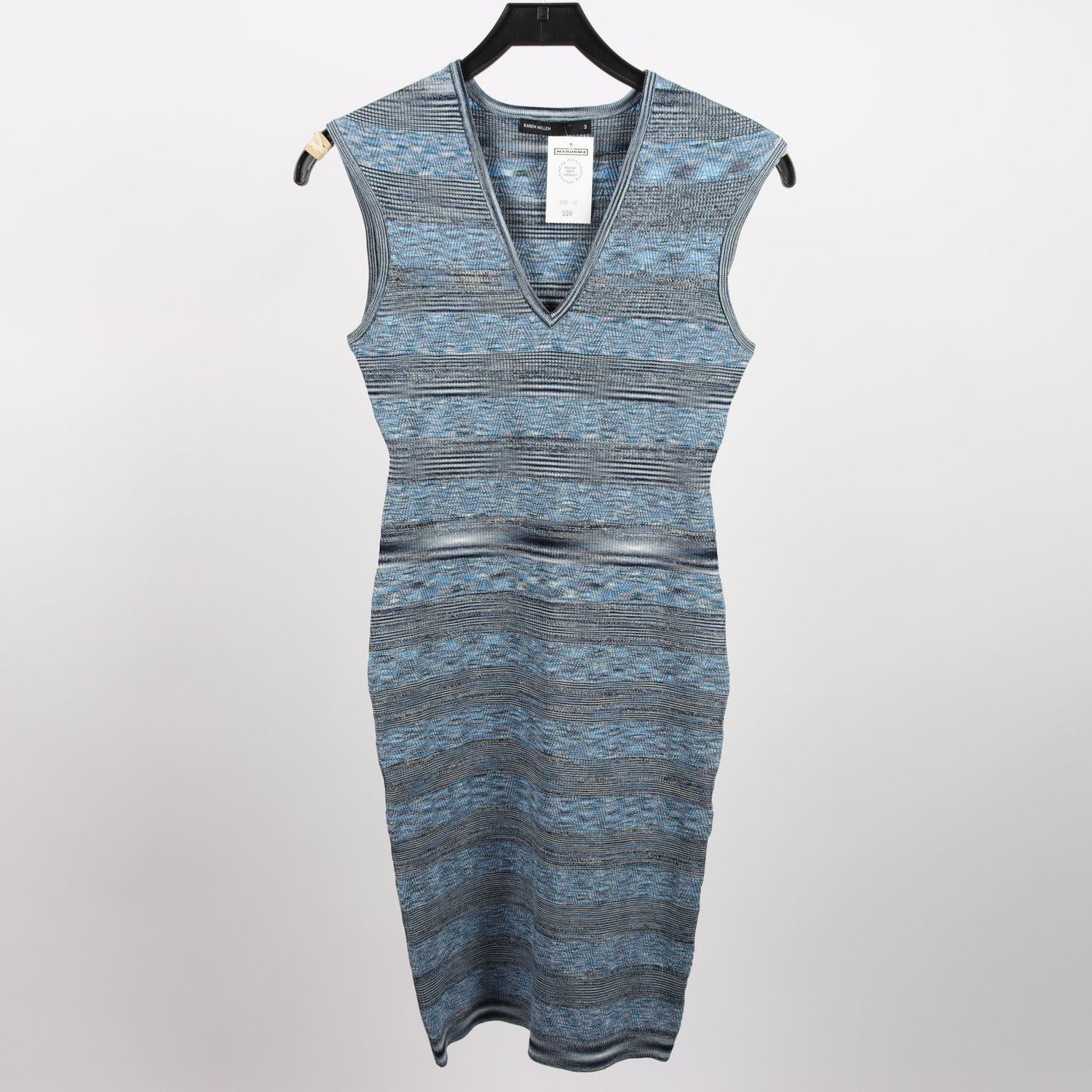 Klänning, Karen Millen, mönstrad, stl. 3 (L)