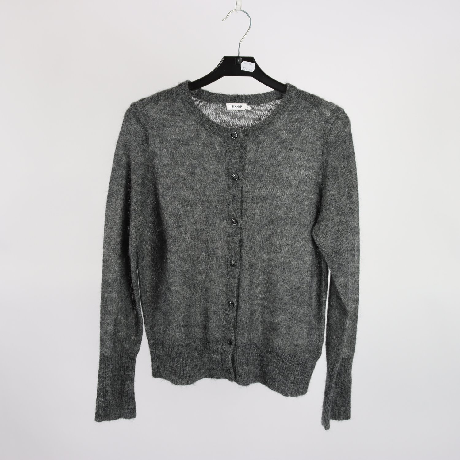 Stickad kofta, Filippa K, mohair & ullmix, stl. M
