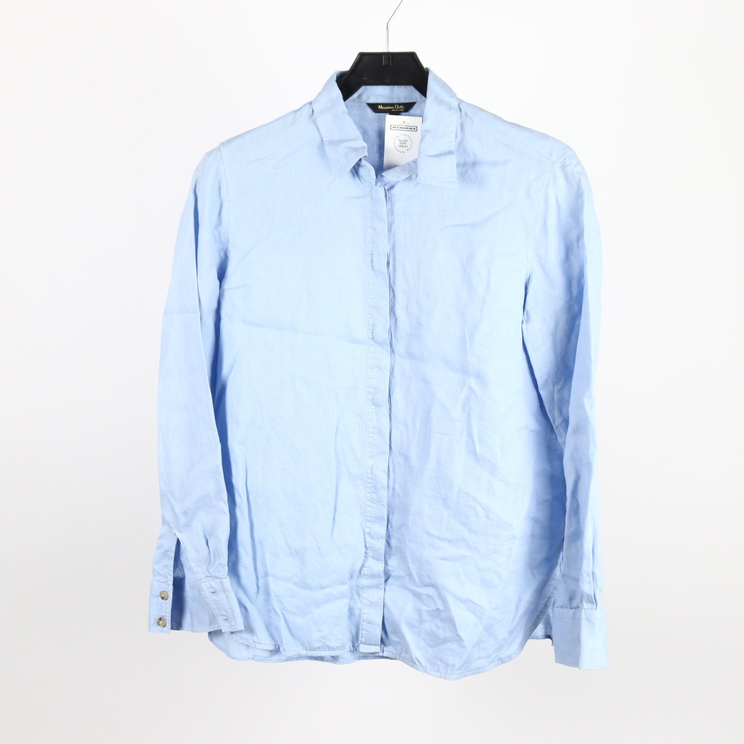 Blus, Massimo Dutti, ljusblå, stl. 38