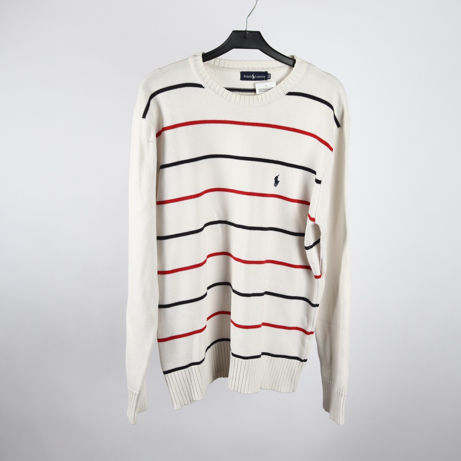 Tröja, Ralph Lauren, vit, röd, stl. XXL