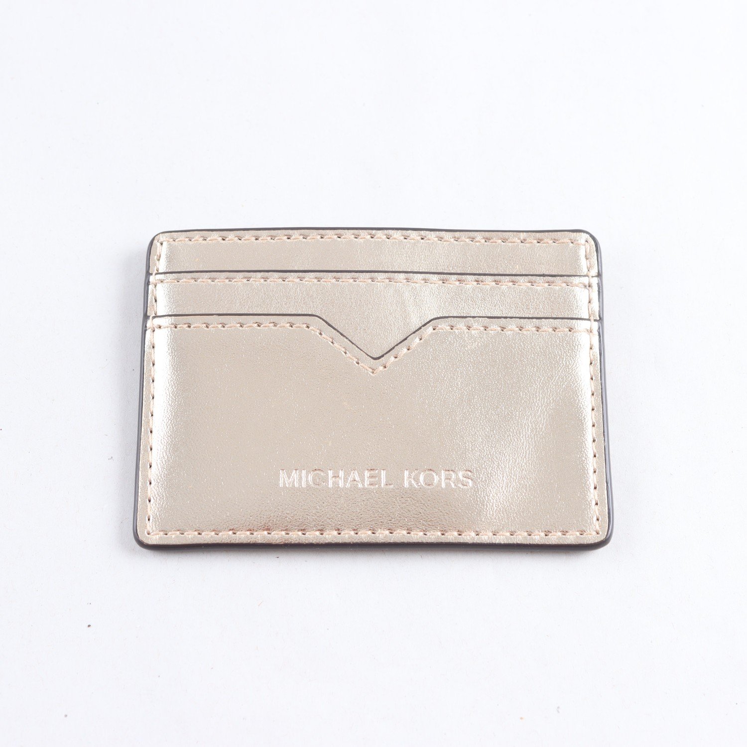 Korthållare, Michael Kors, guld, läder/skinn.