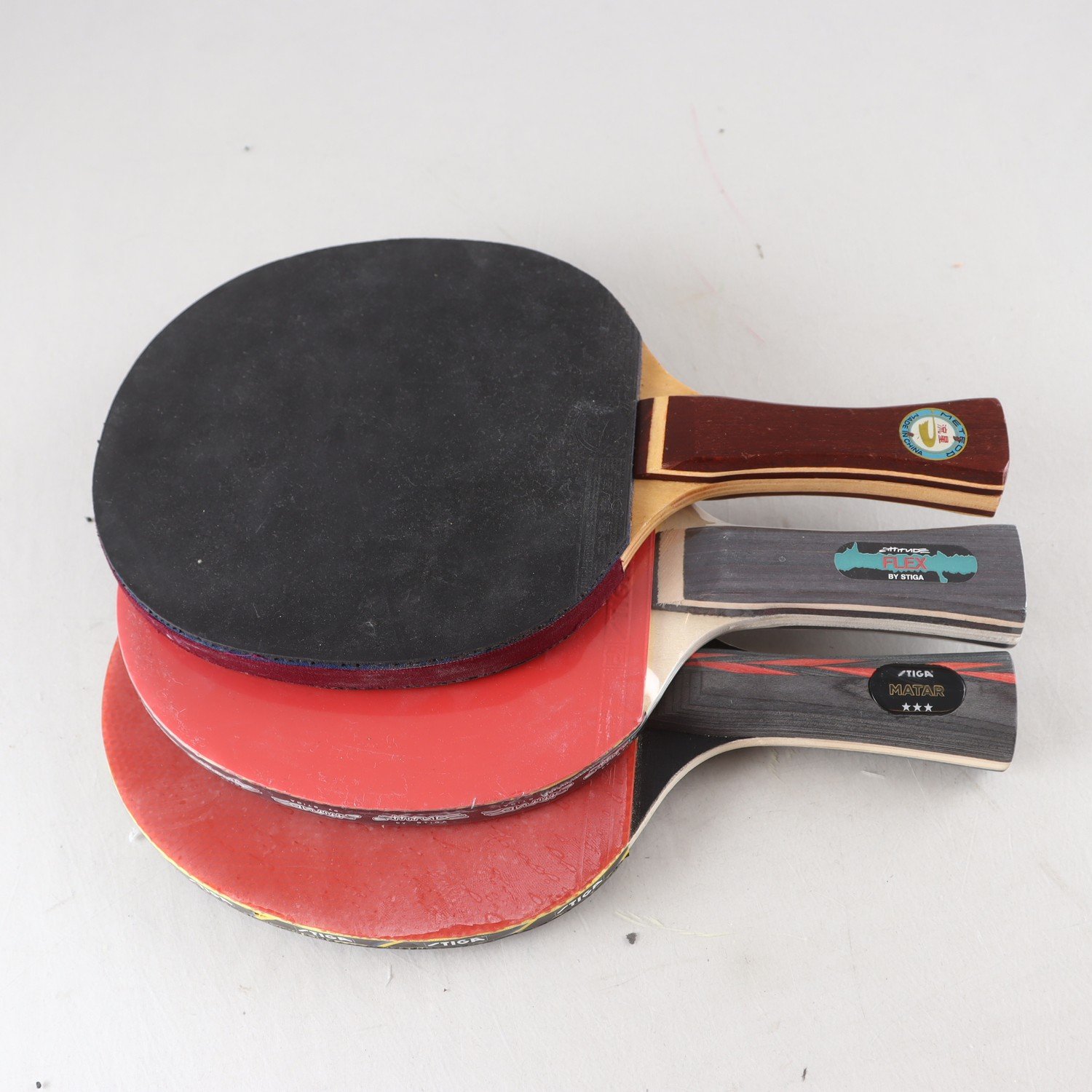 Pingisrackets, Stiga / meteor, 3st.