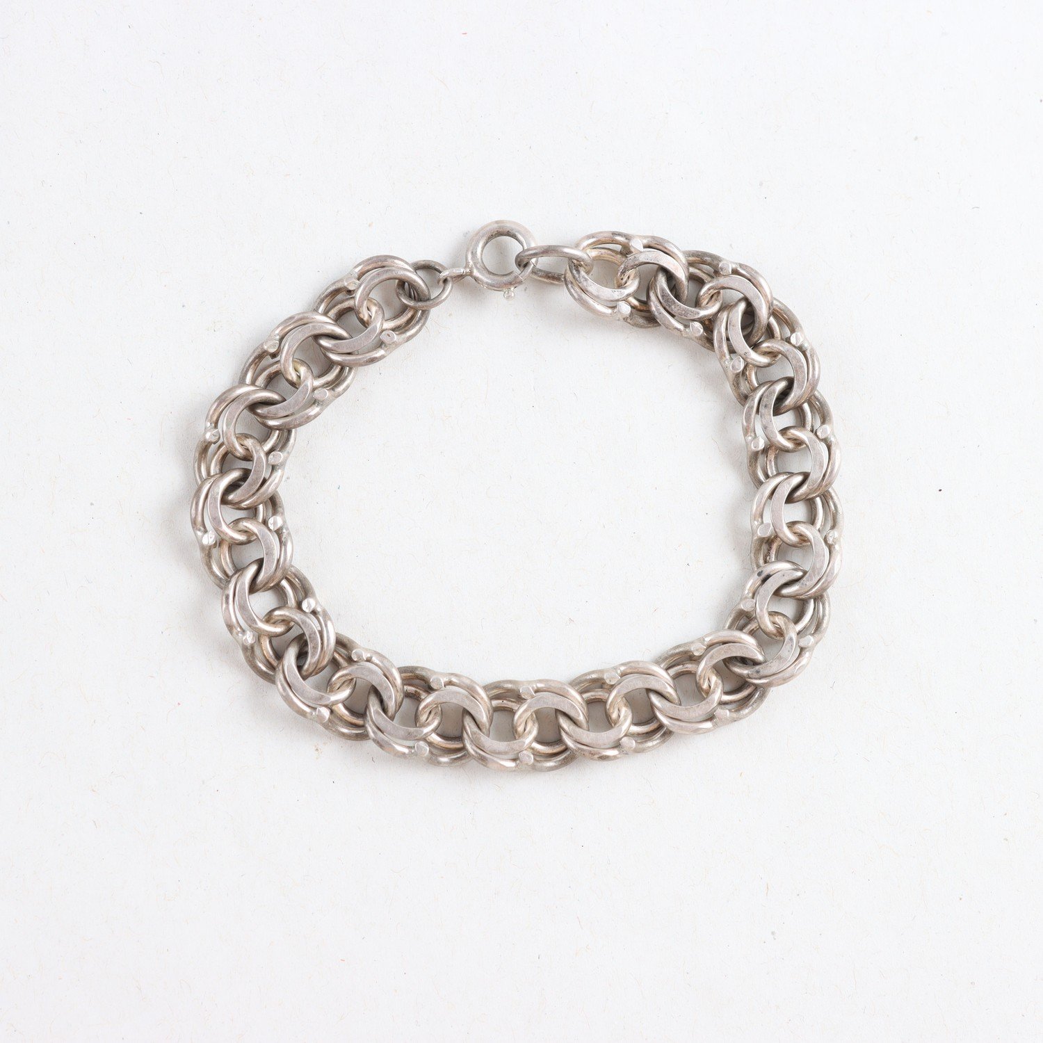 Armband, Bismark, silver, stämplad kattfot, 830
