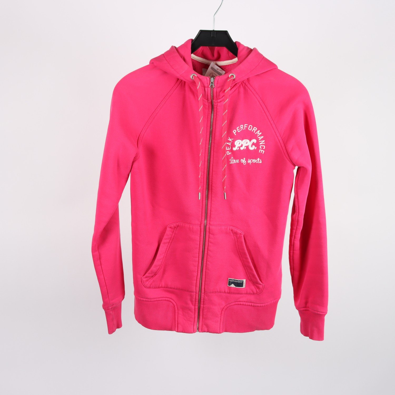 Hoodie, Peak Performance, cerise, stl. L