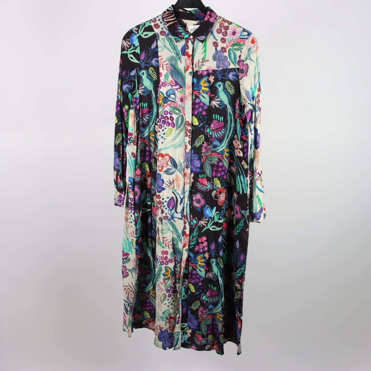 Klänning, H&M, mönstrad, stl. 34