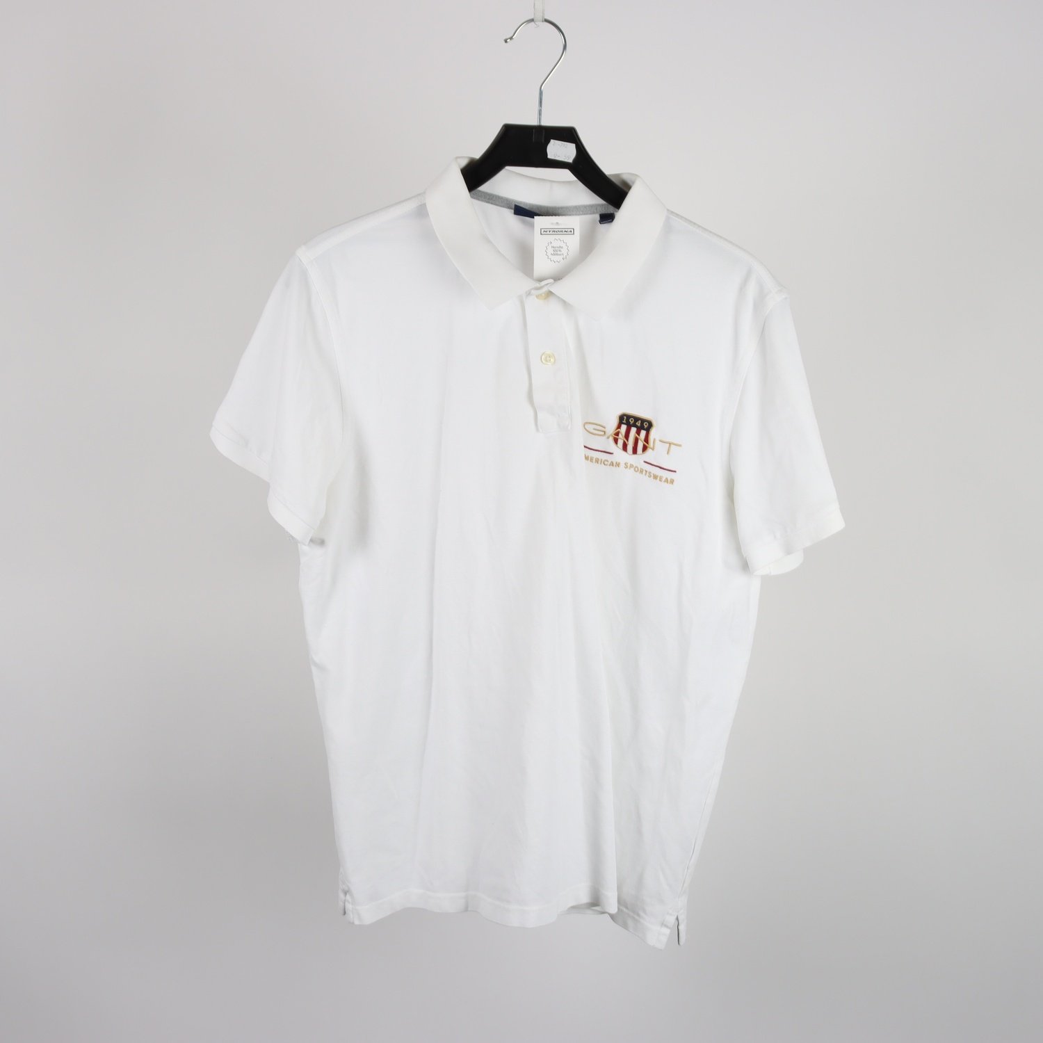 Pikétröja, Gant, vit, stl. XL