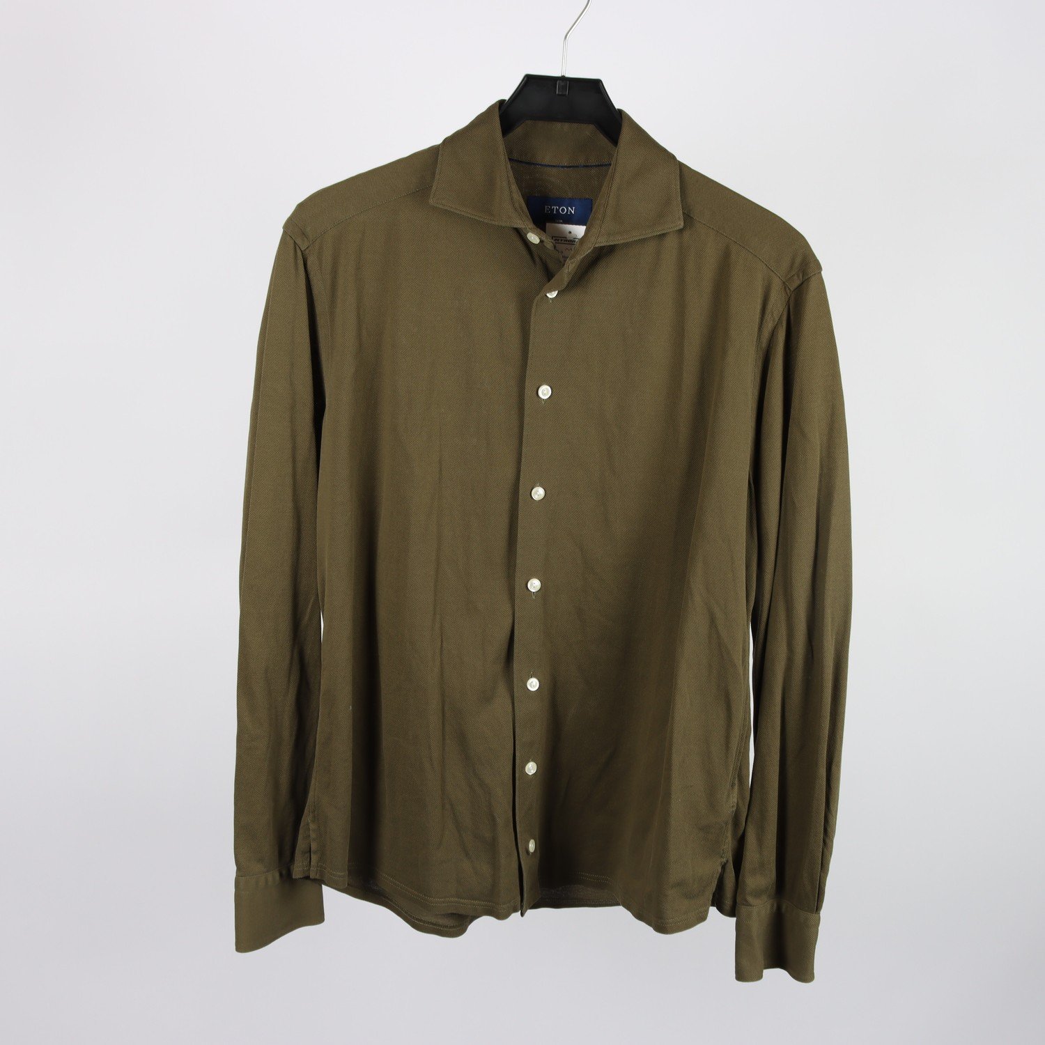 Skjorta, ETON, khaki grön, stl. L