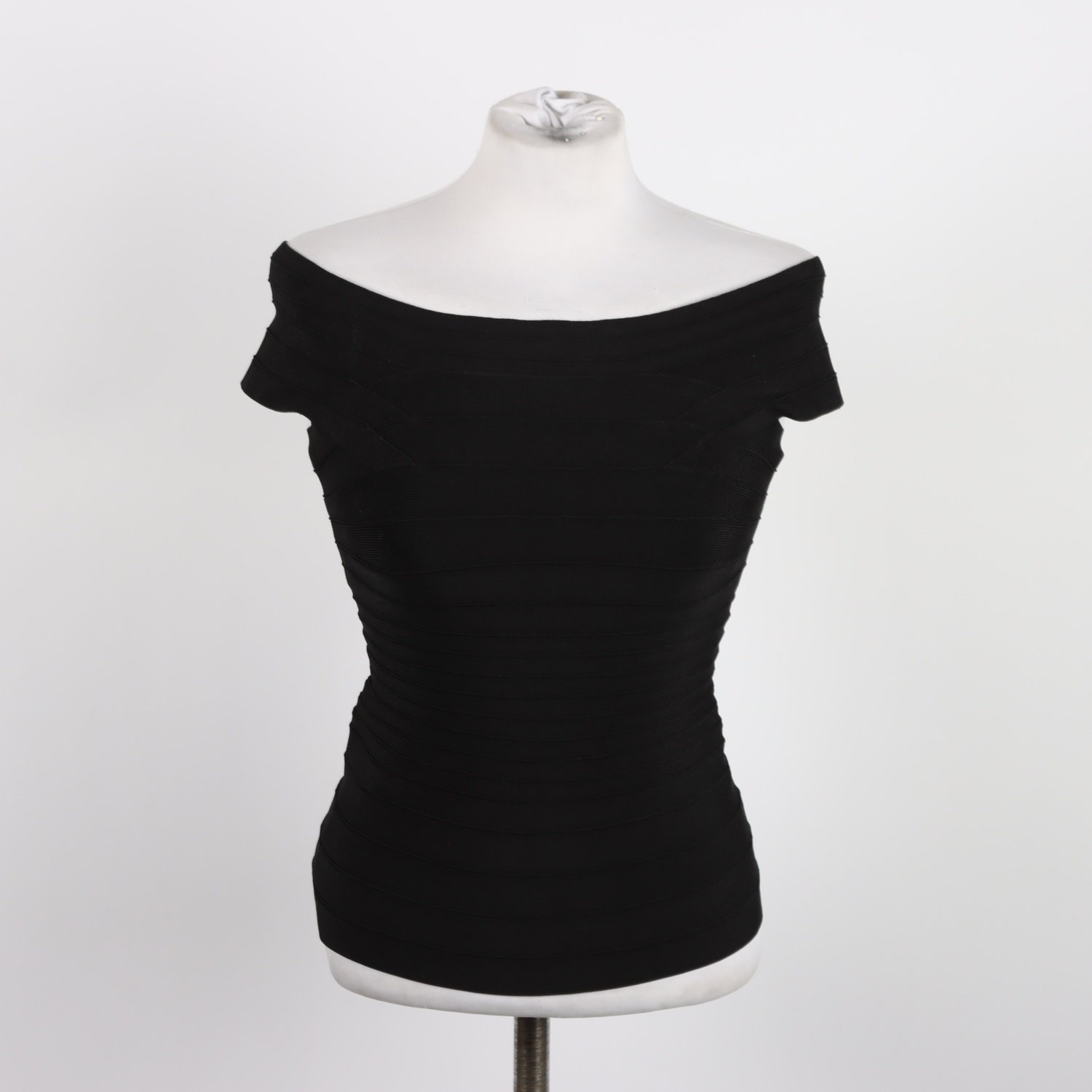 Linne/topp, Herve Leger by Max Azria, svart, stl. S